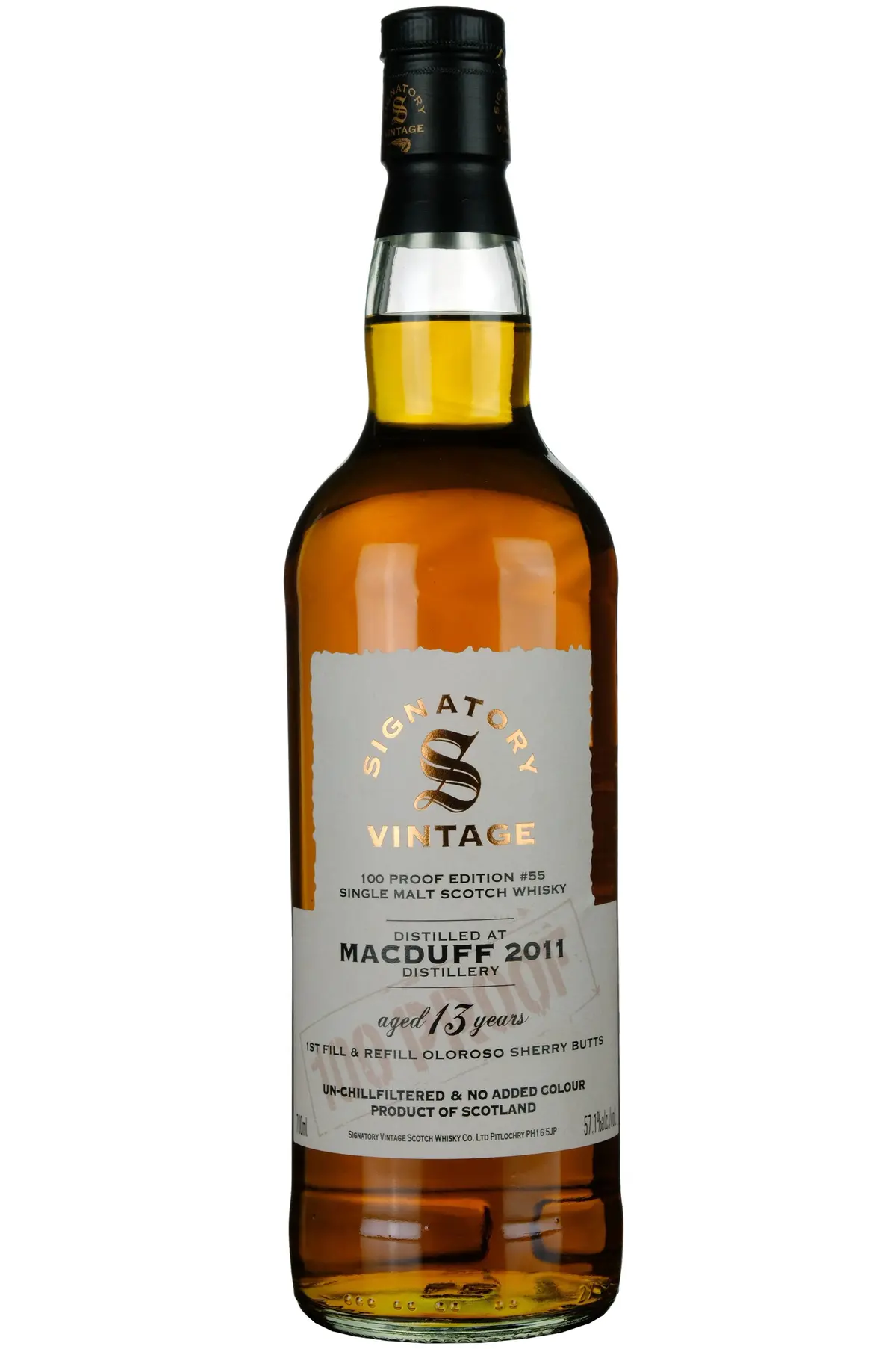 Macduff 2011-2025 | 13 Year Old Signatory Vintage 100 Proof Edition 55 1