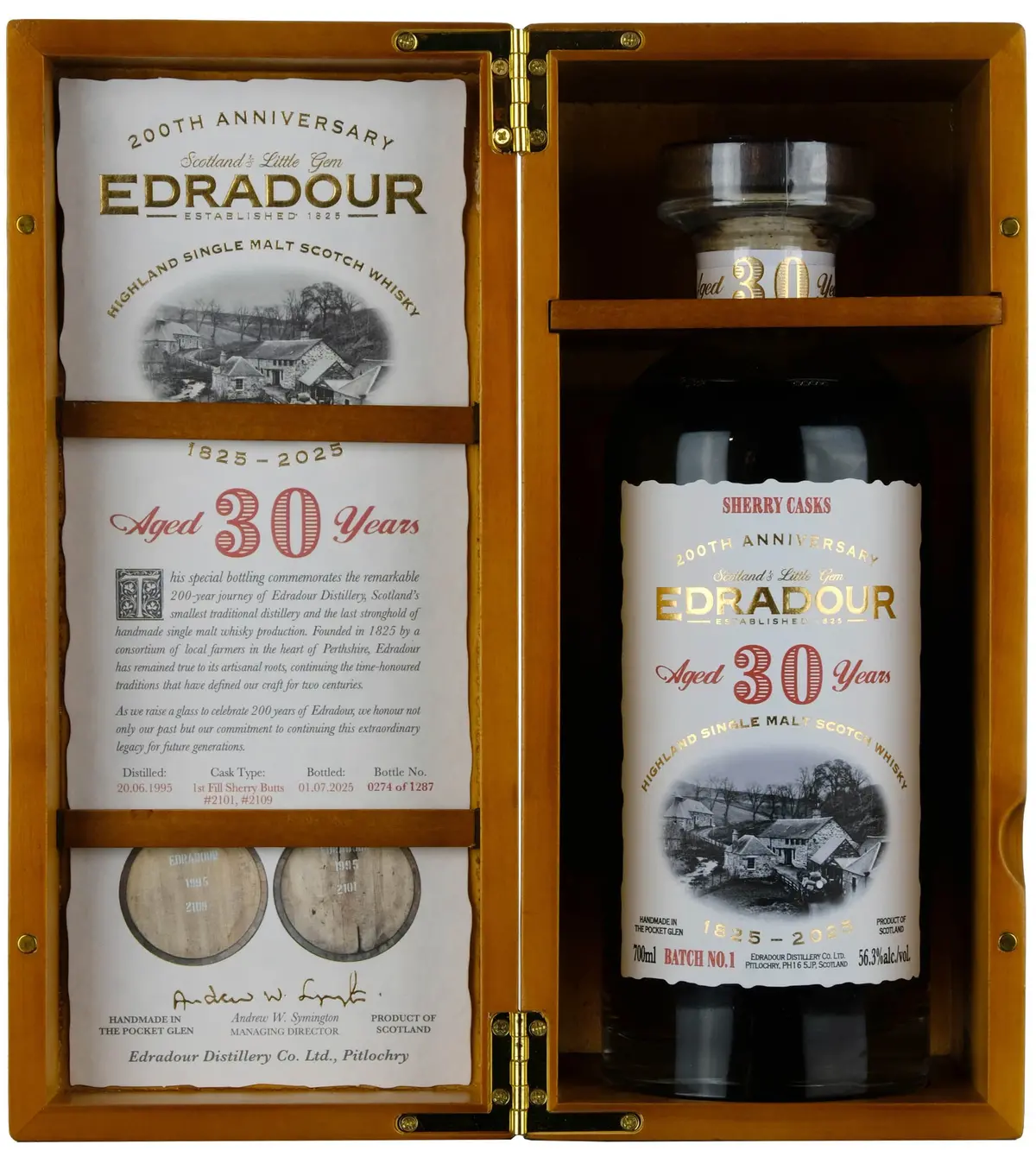 Edradour 1995 | 30 Year Old 200Th Anniversary 1825-2025 Batch 1 1