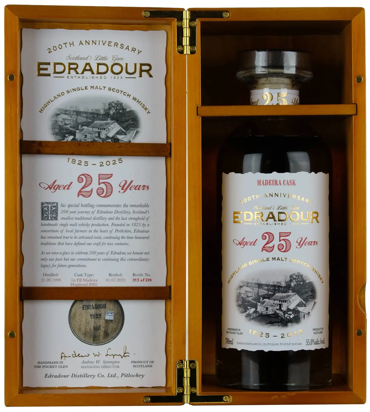 Edradour 1999 | 25 Year Old 200Th Anniversary 1825-2025 Single Cask 901 1