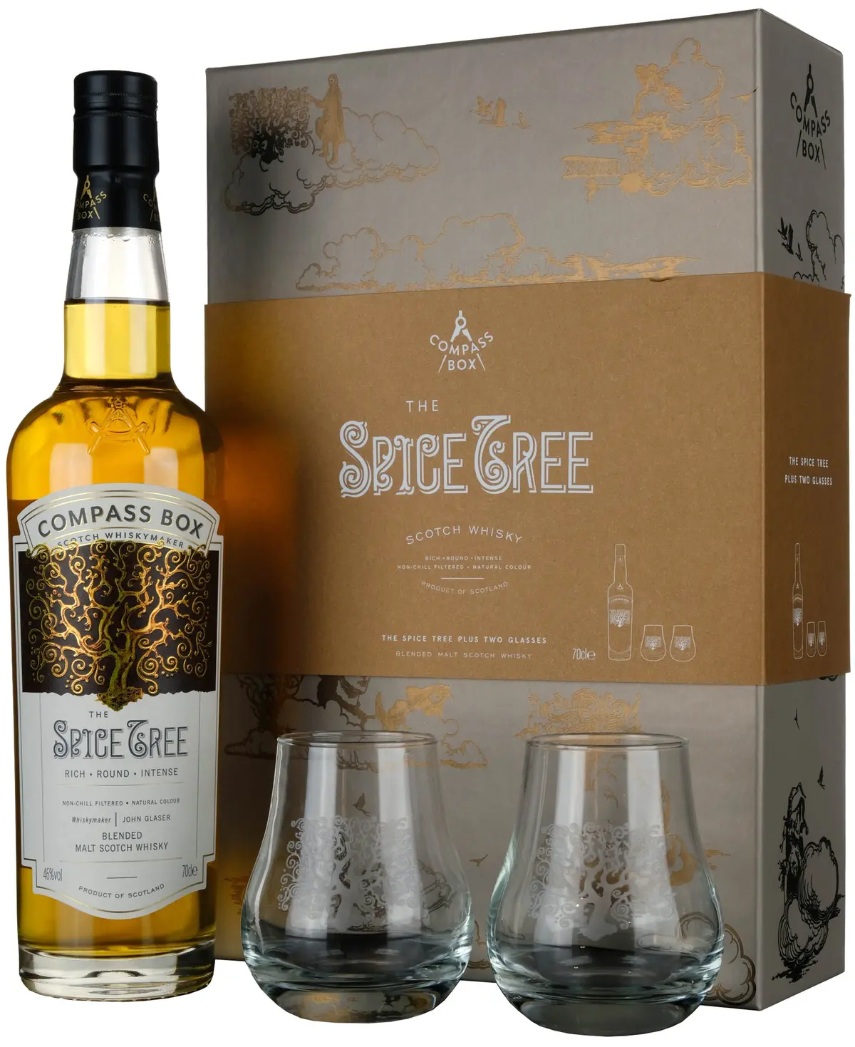 Compass Box The Spice Tree Glass Gift Pack 1