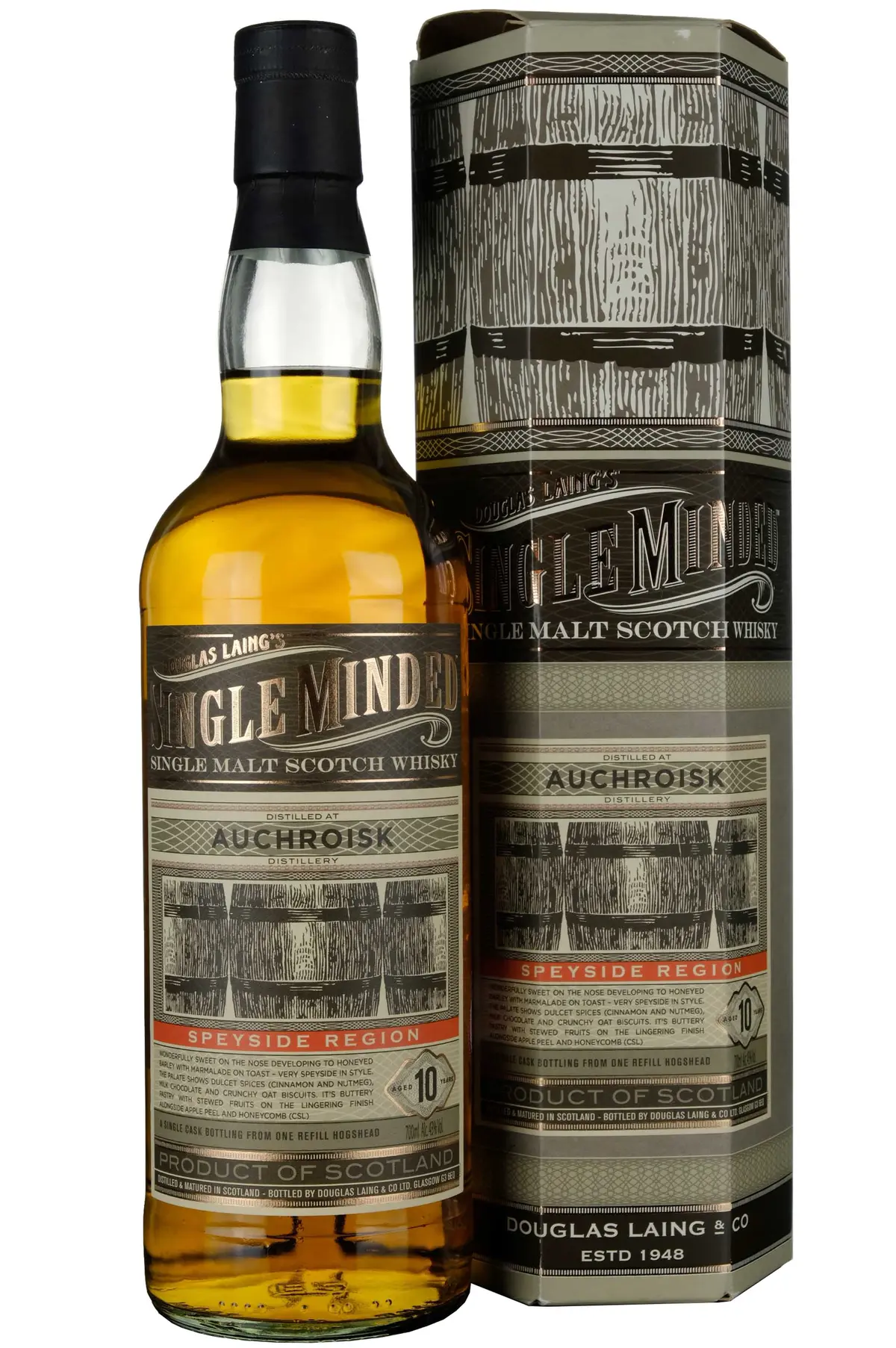 Auchroisk 10 Year Old Douglas Laing Single Minded Single Cask 1