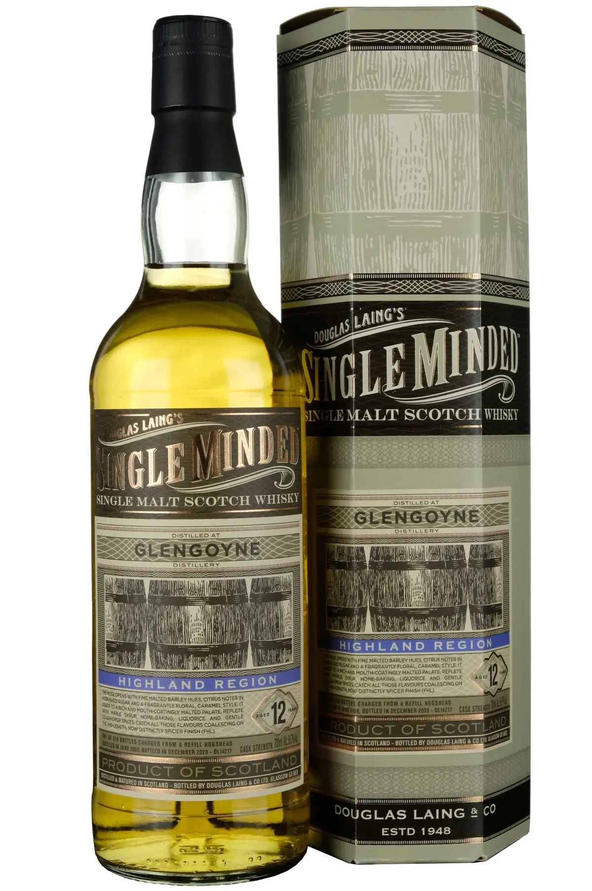Glengoyne 2008-2020 | 12 Year Old Douglas Laing Single Minded Single Cask Dl14217 1