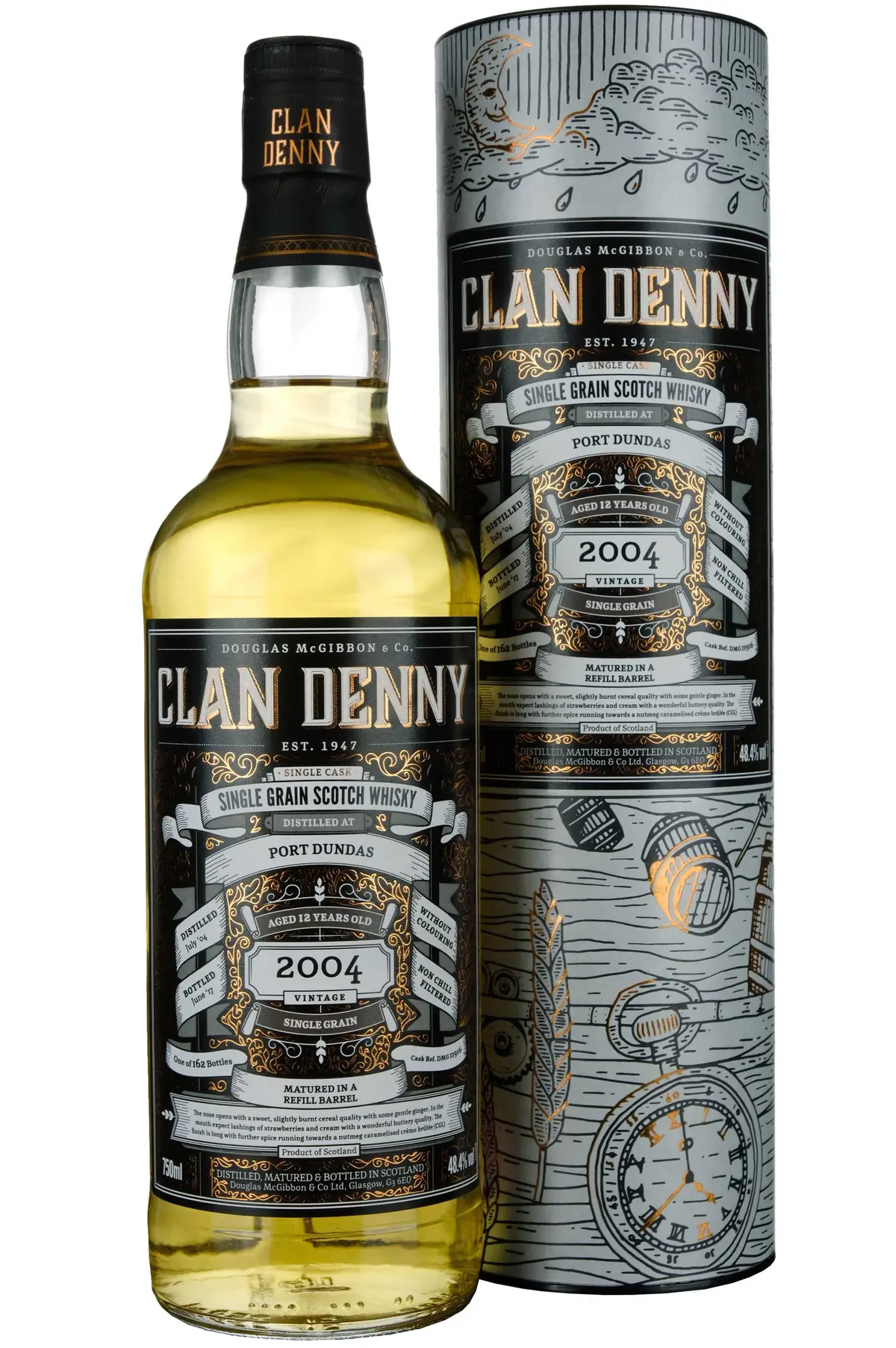 Port Dundas 2004-2017 | 12 Year Old Douglas Laing Clan Denny Single Cask Dmg11916 1
