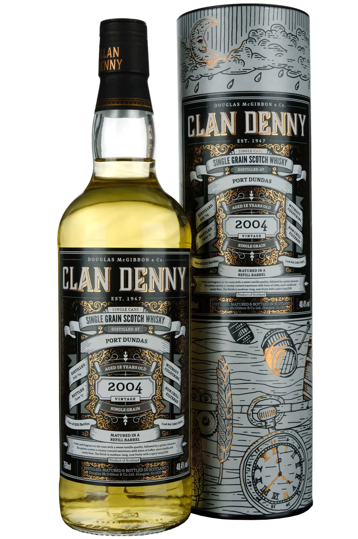 Port Dundas 2004-2017 | 12 Year Old Douglas Laing Clan Denny Single Cask Dmg11915 1