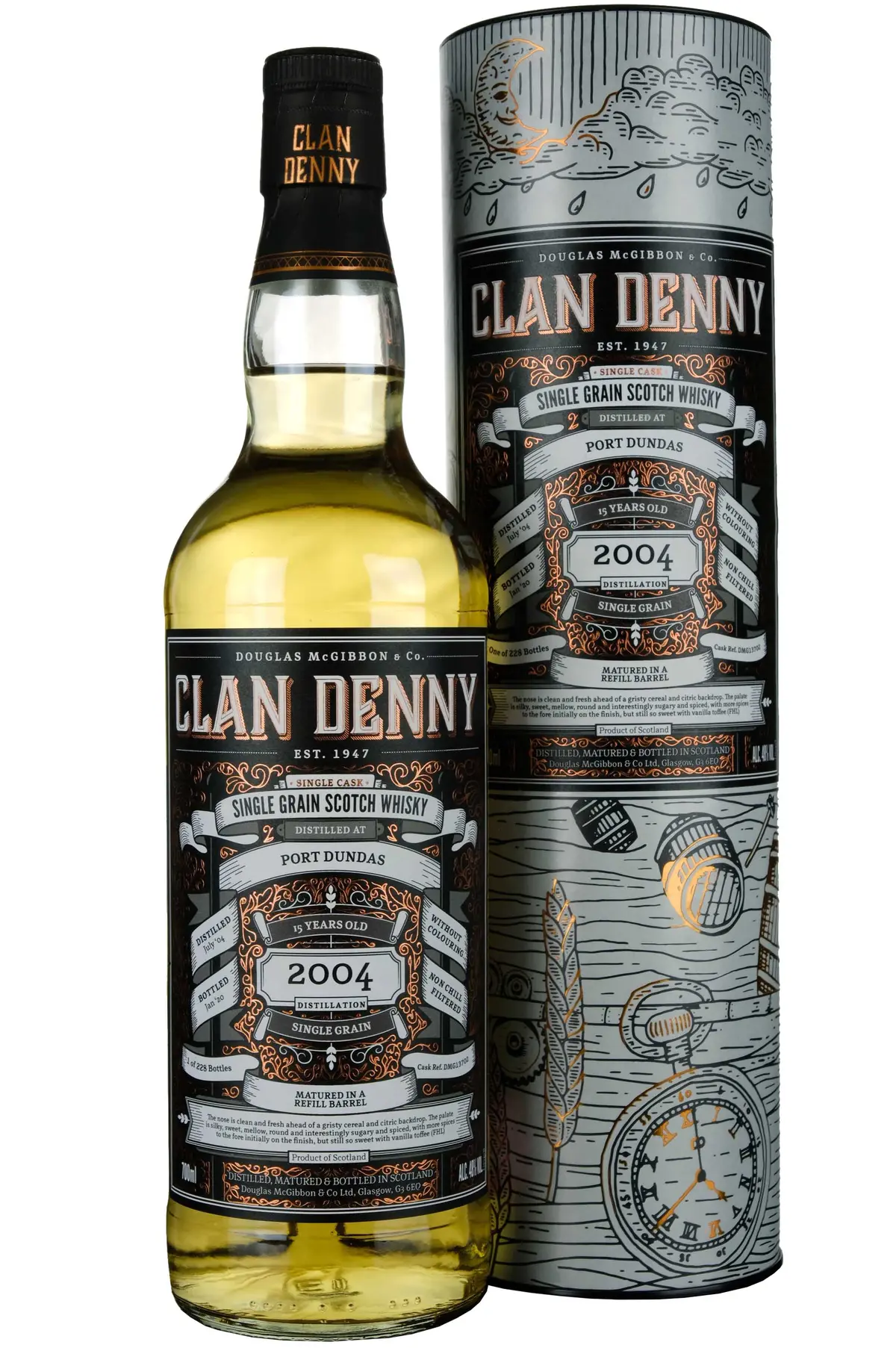 Port Dundas 2004-2020 | 15 Year Old Douglas Laing Clan Denny Single Cask Dmg13702 1