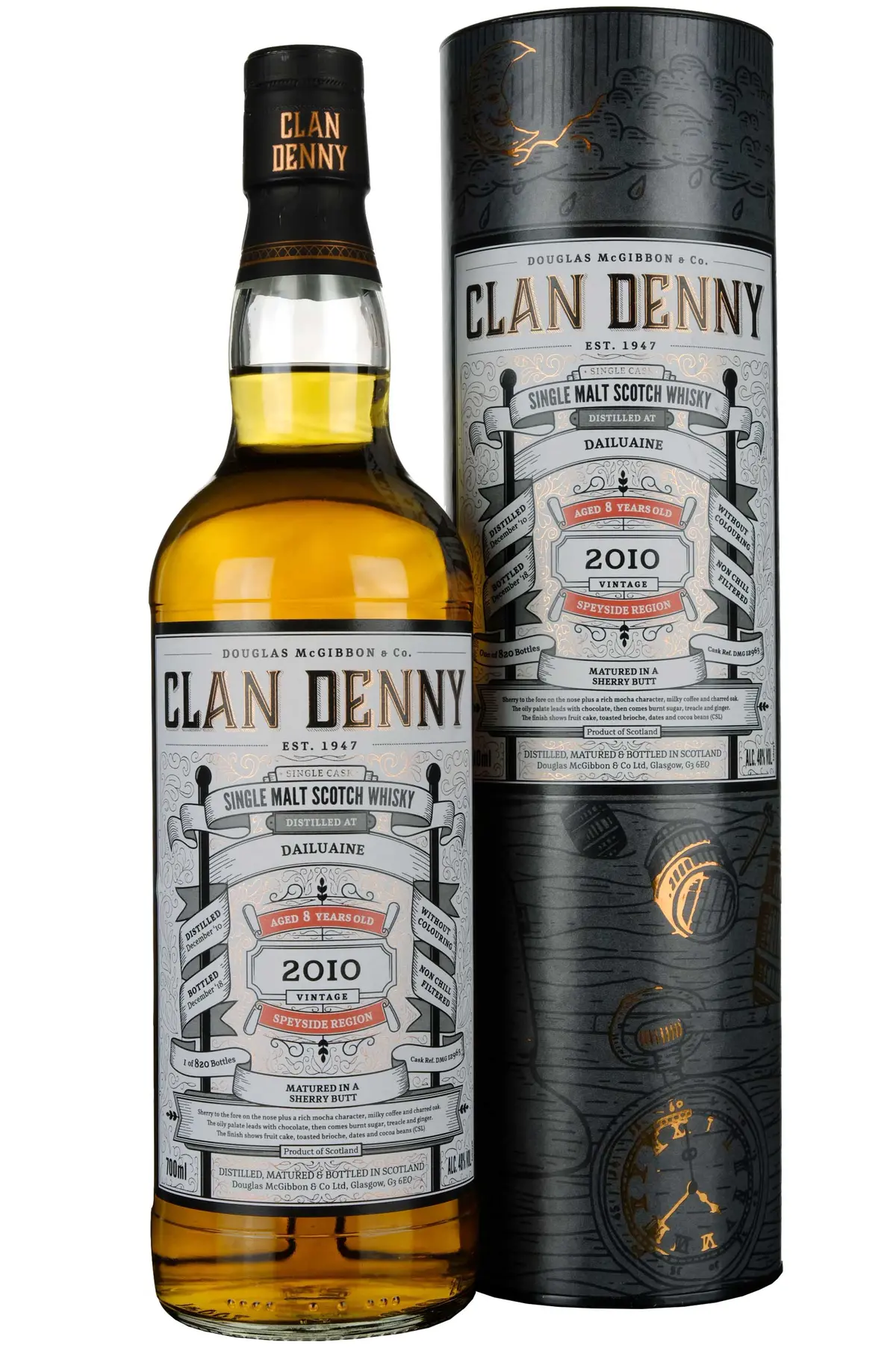 Dailuaine 2010-2018 | 8 Year Old Douglas Laing Clan Denny Single Cask Dmg12963 1