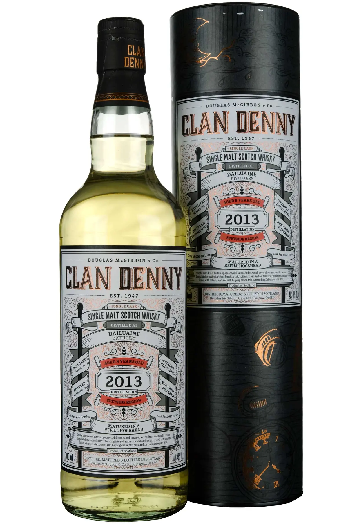 Dailuaine 2013-2021 | 8 Year Old Douglas Laing Clan Denny Single Cask Dmg15266 1