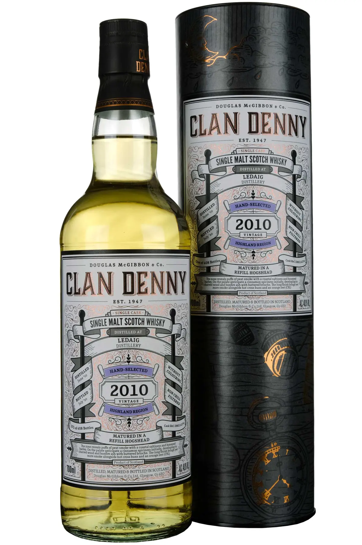 Ledaig 2010-2020 | 10 Year Old Douglas Laing Clan Denny Single Cask Dmg14234 1