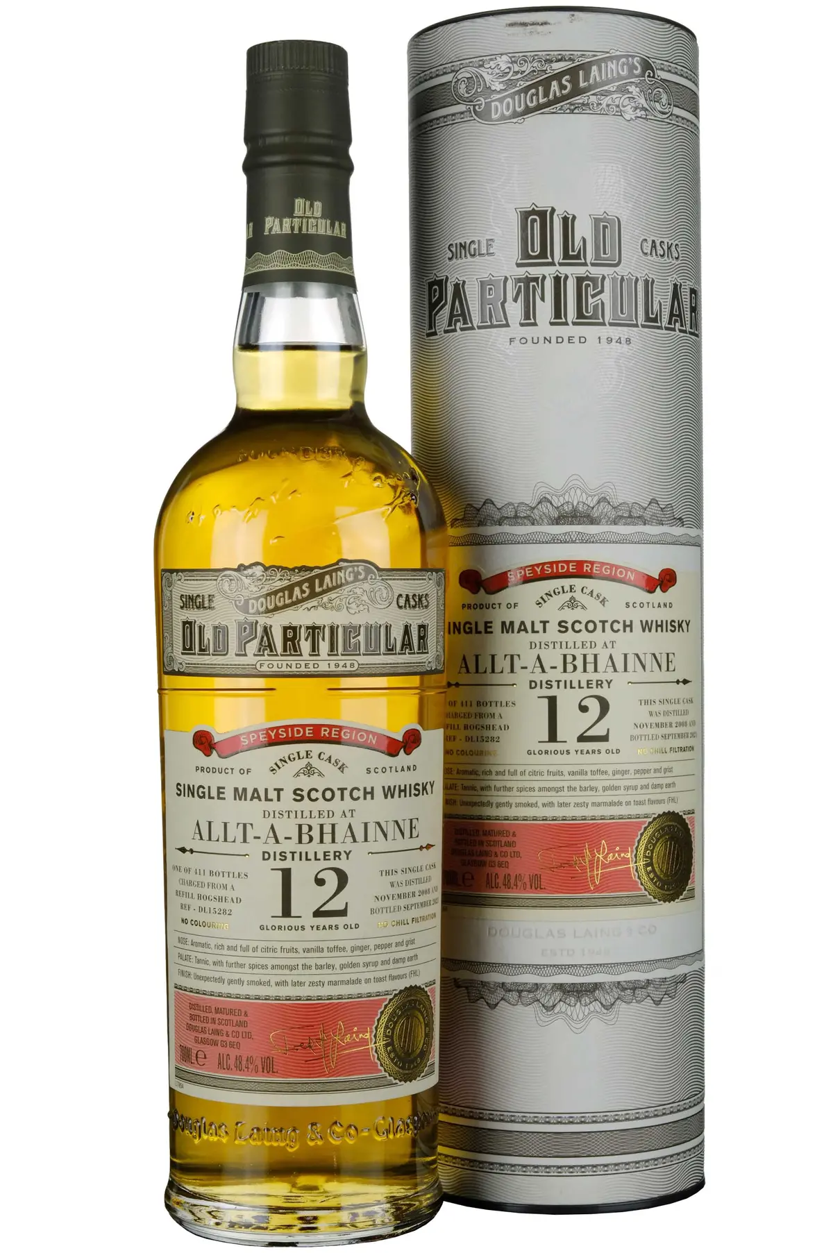 Allt-A-Bhainne 2008-2021 | 12 Year Old Douglas Laing Old Particular Single Cask Dl15282 1