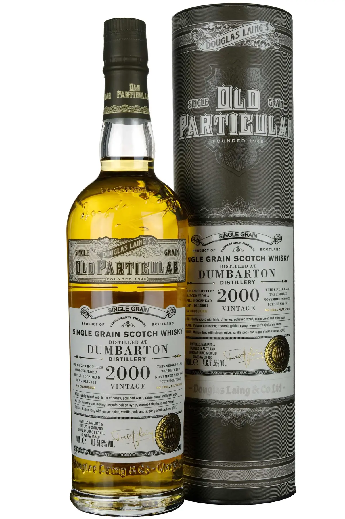 Dumbarton 2000-2021 | 20 Year Old Douglas Laing Old Particular Single Cask Dl15001 1
