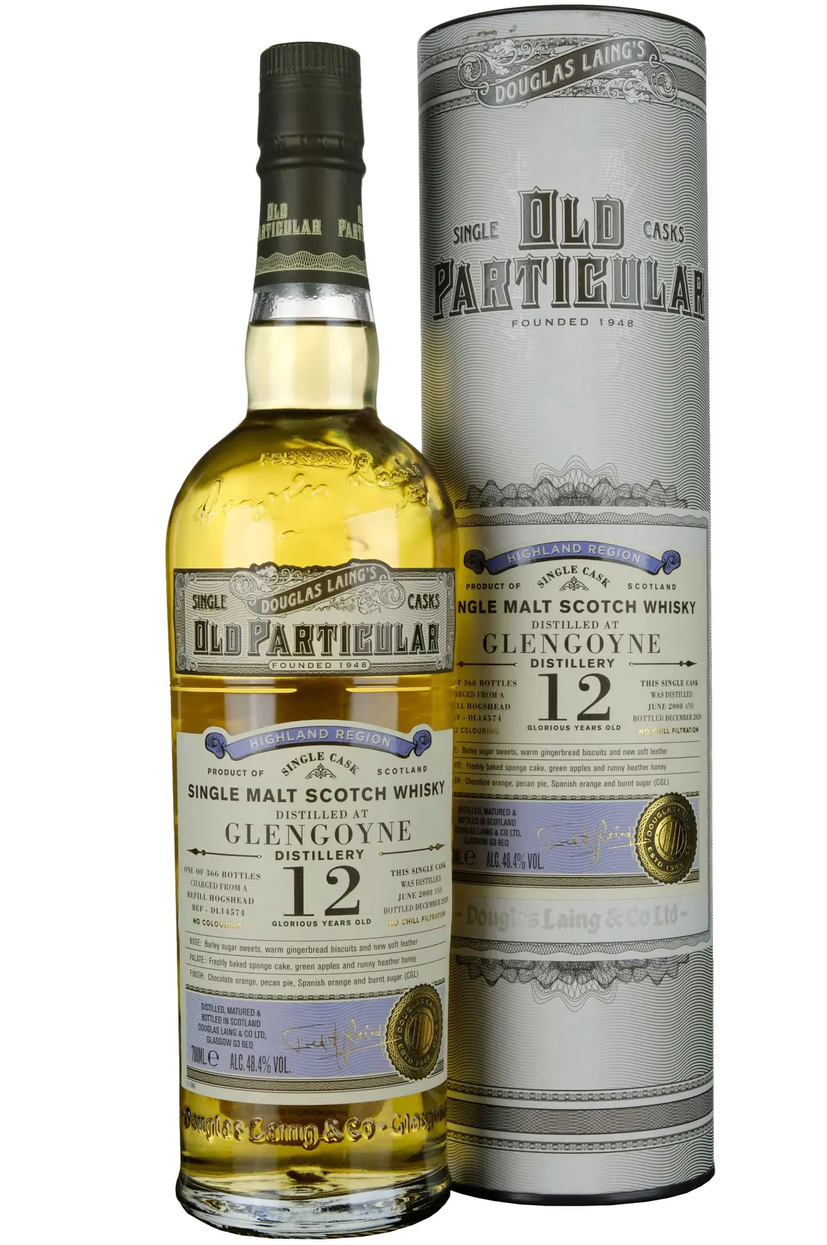 Glengoyne 2008-2020 | 12 Year Old Douglas Laing Old Particular Single Cask Dl14574 1