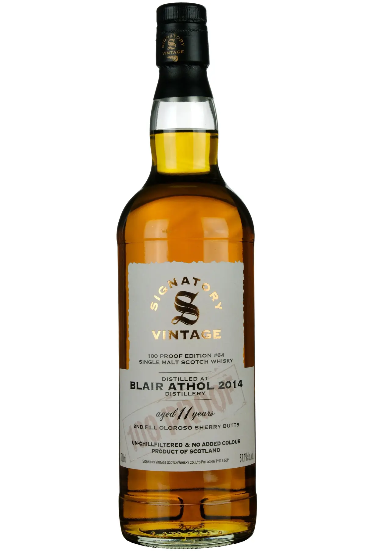 Blair Athol 2014-2025 | 11 Year Old Signatory Vintage 100 Proof Edition 64 1