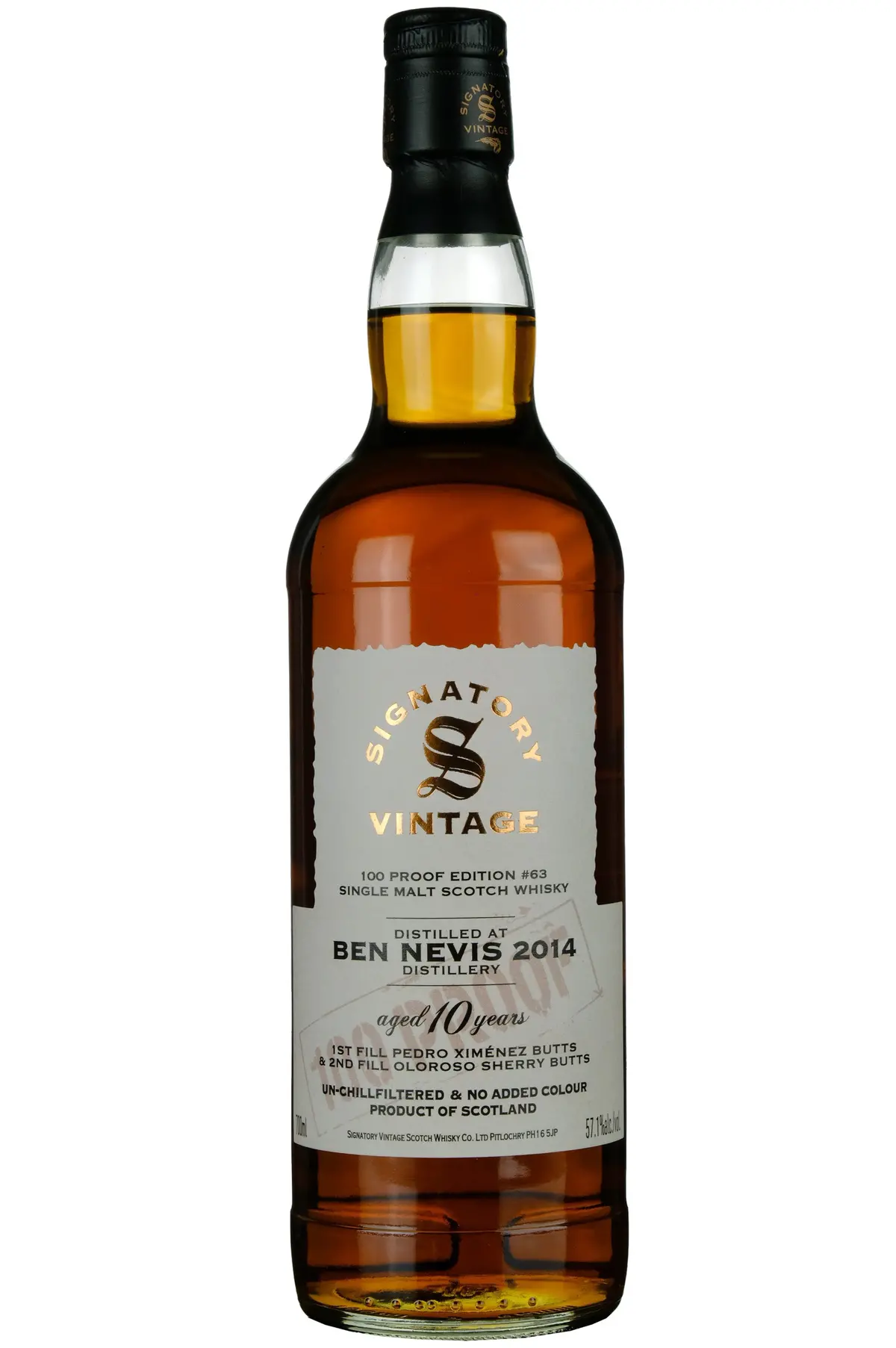 Ben Nevis 2014-2025 | 10 Year Old Signatory Vintage 100 Proof Edition 63 1