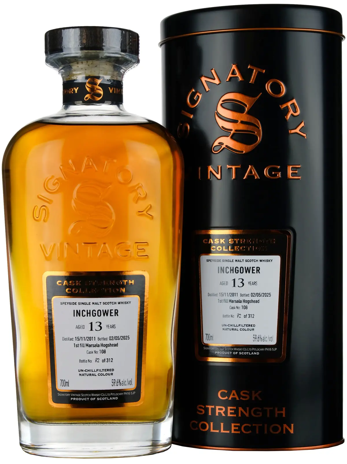 Inchgower 2011-2025 | 13 Year Old Signatory Vintage Cask Strength Collection Single Cask 108 1