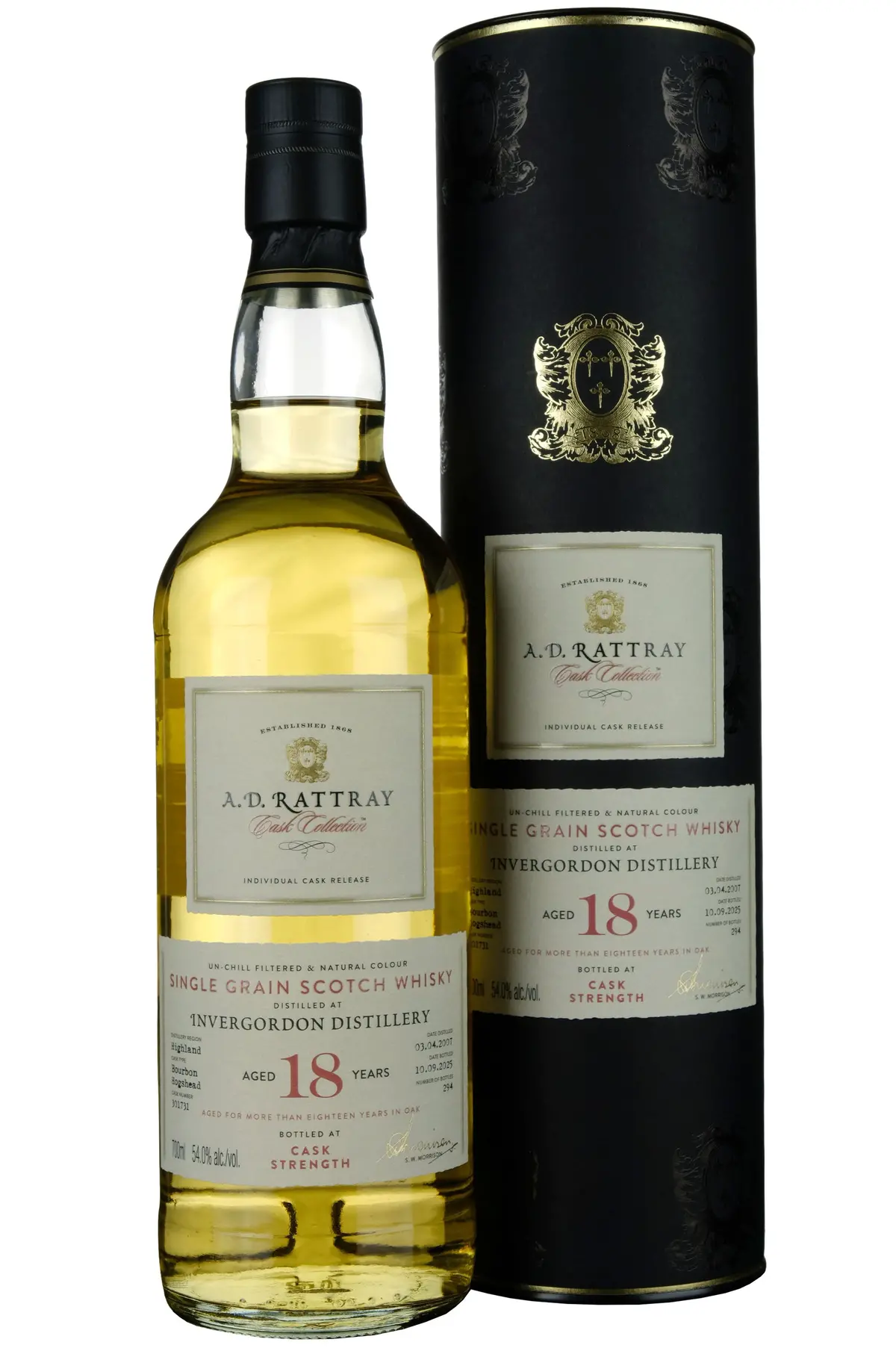 Invergordon 2007-2025 | 18 Year Old A. D. Rattray Cask Collection Single Cask 301731 1