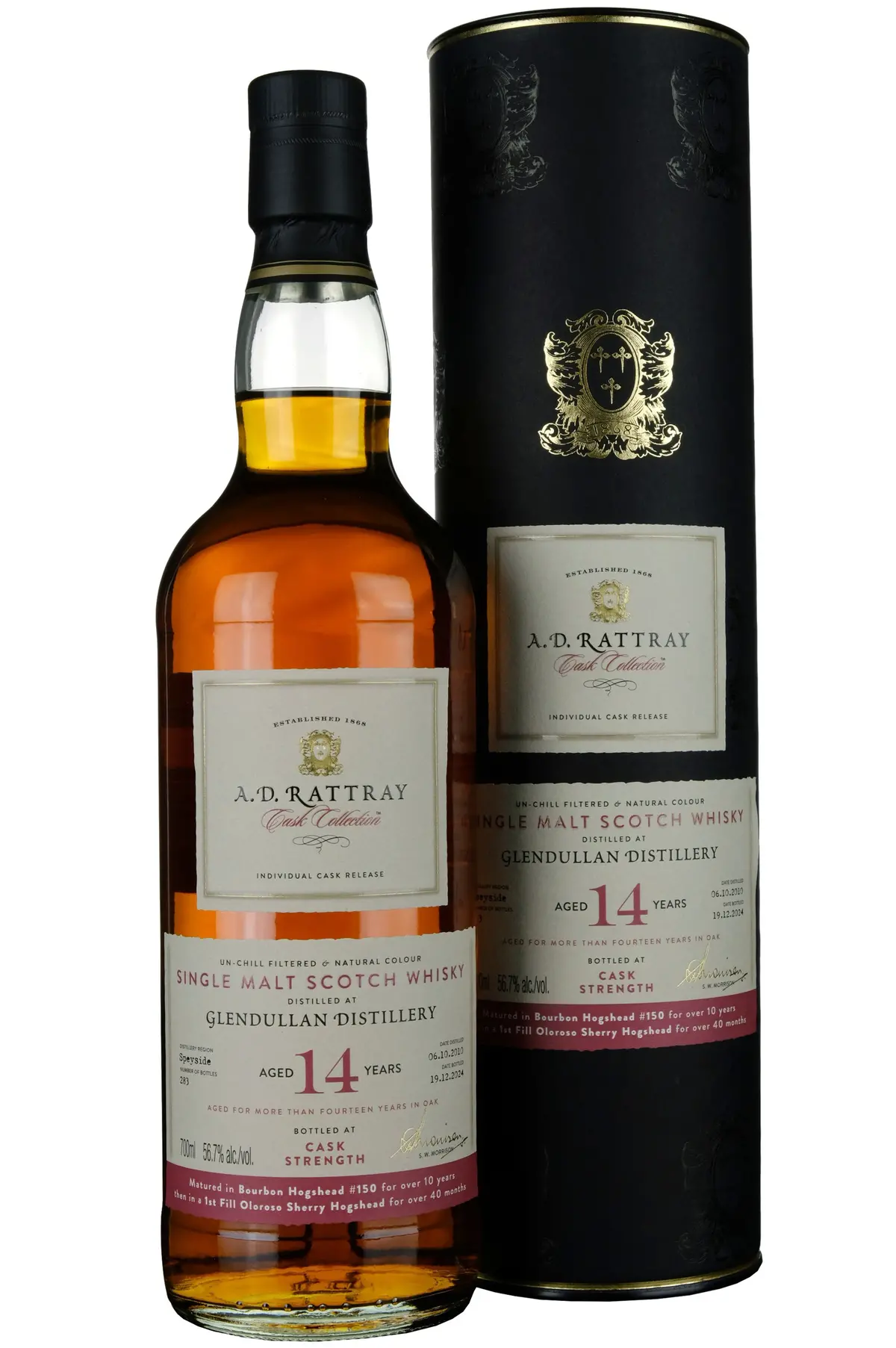 Glendullan 2010-2024 | 14 Year Old A. D. Rattray Cask Collection Single Cask 150 1