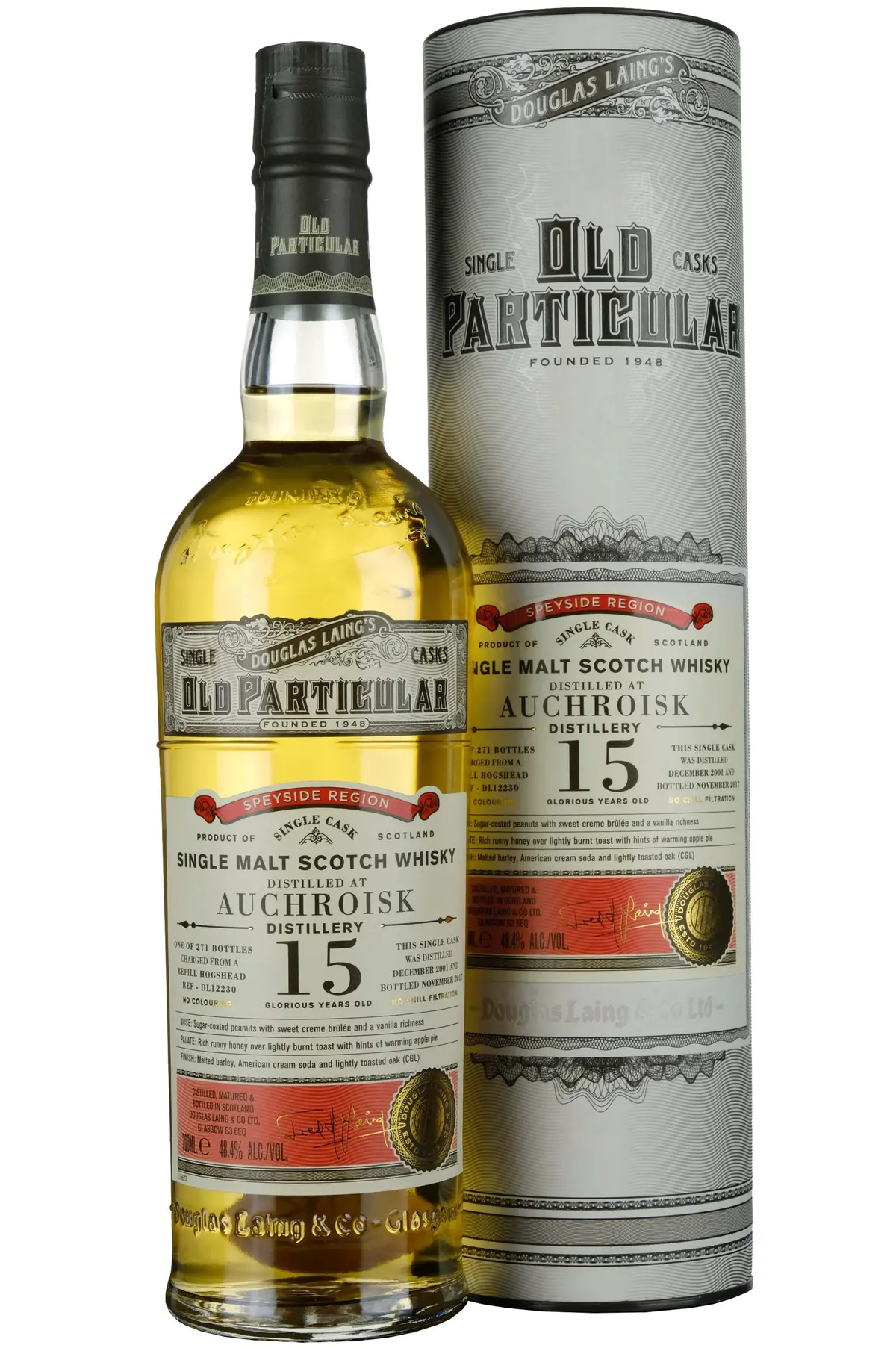 Auchroisk 2001-2017 | 15 Year Old Douglas Laing Old Particular Single Cask Dl12230 1