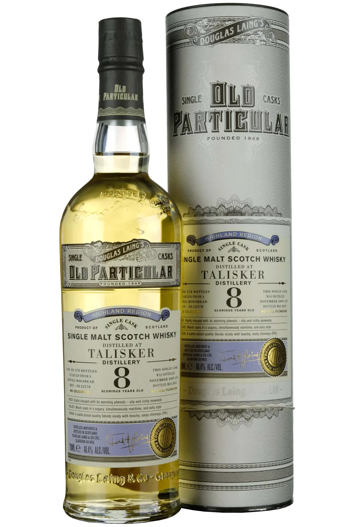 Talisker 2009-2018 | 8 Year Old Douglas Laing Old Particular Single Cask Dl12578 1