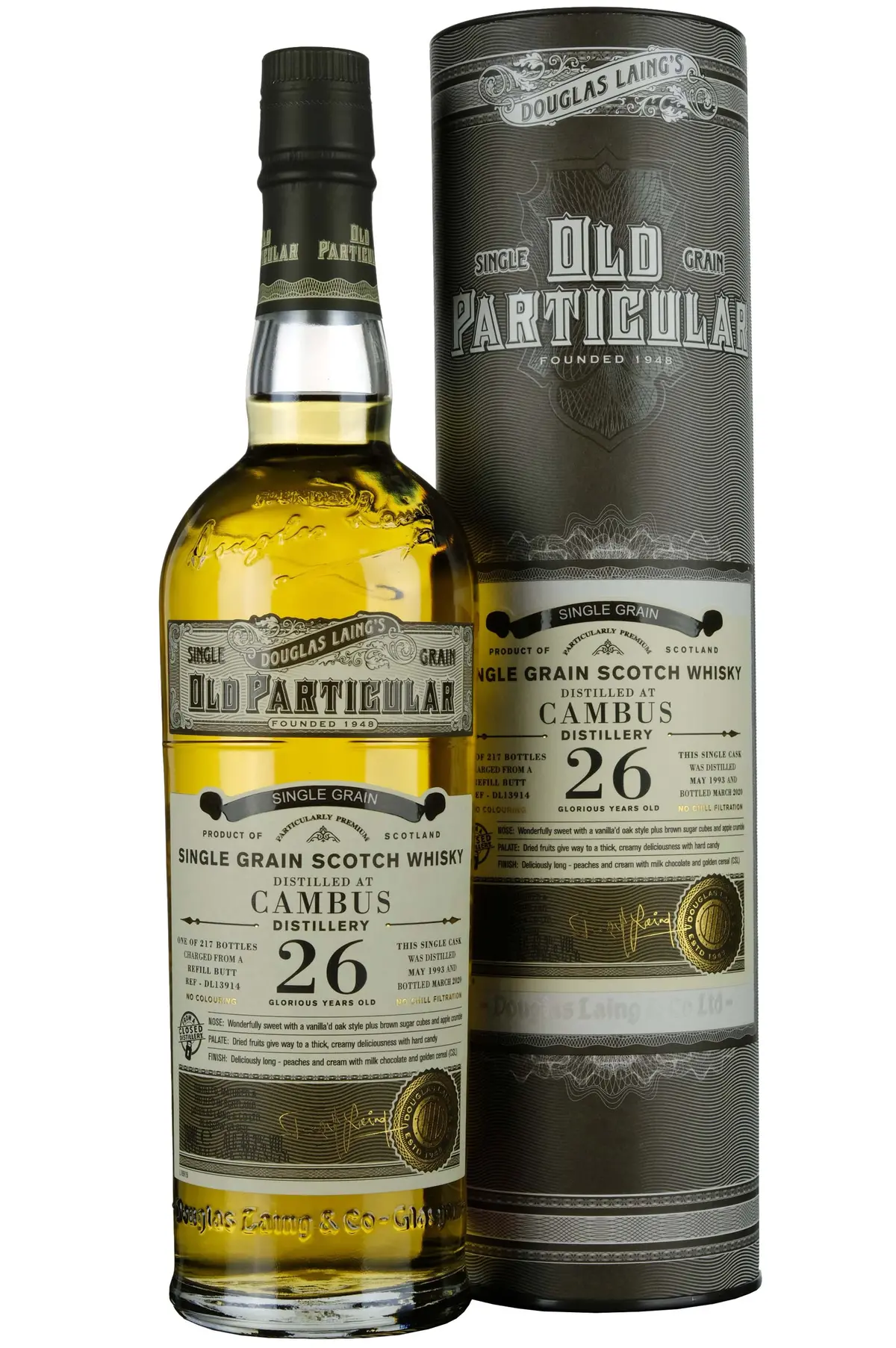 Cambus 1993-2020 | 26 Year Old Douglas Laing Old Particular Single Cask Dl13914 1