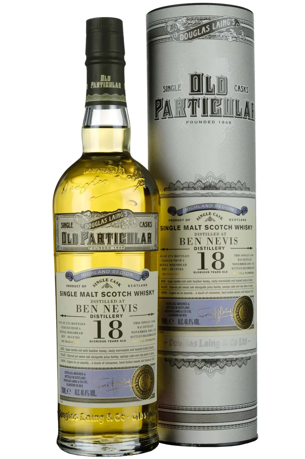 Ben Nevis 2001-2019 | 18 Year Old Douglas Laing Old Particular Single Cask Dl13784 1