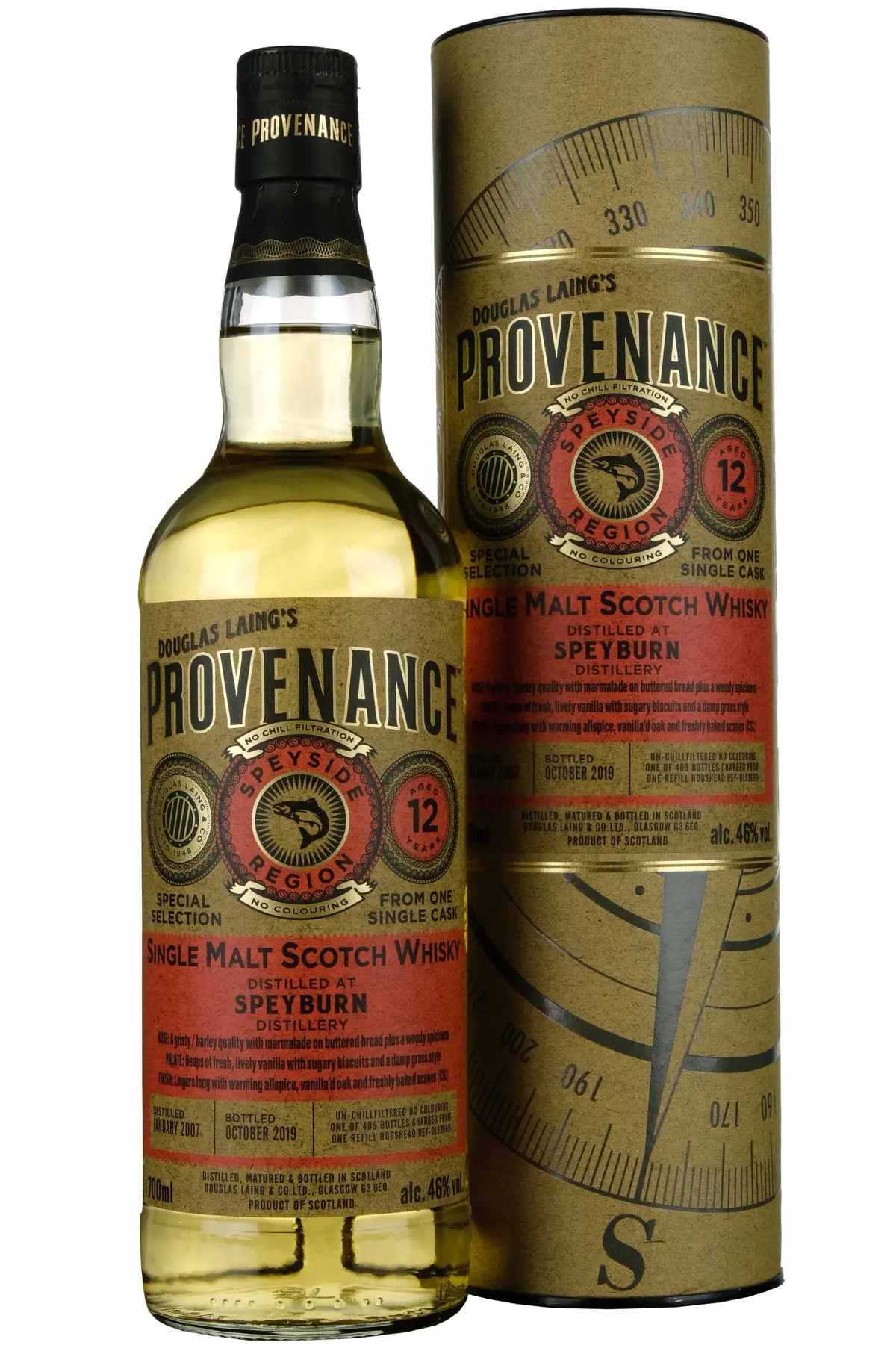 Speyburn 2007-2019 | 12 Year Old Douglas Laing Provenance Single Cask Dl13660 1