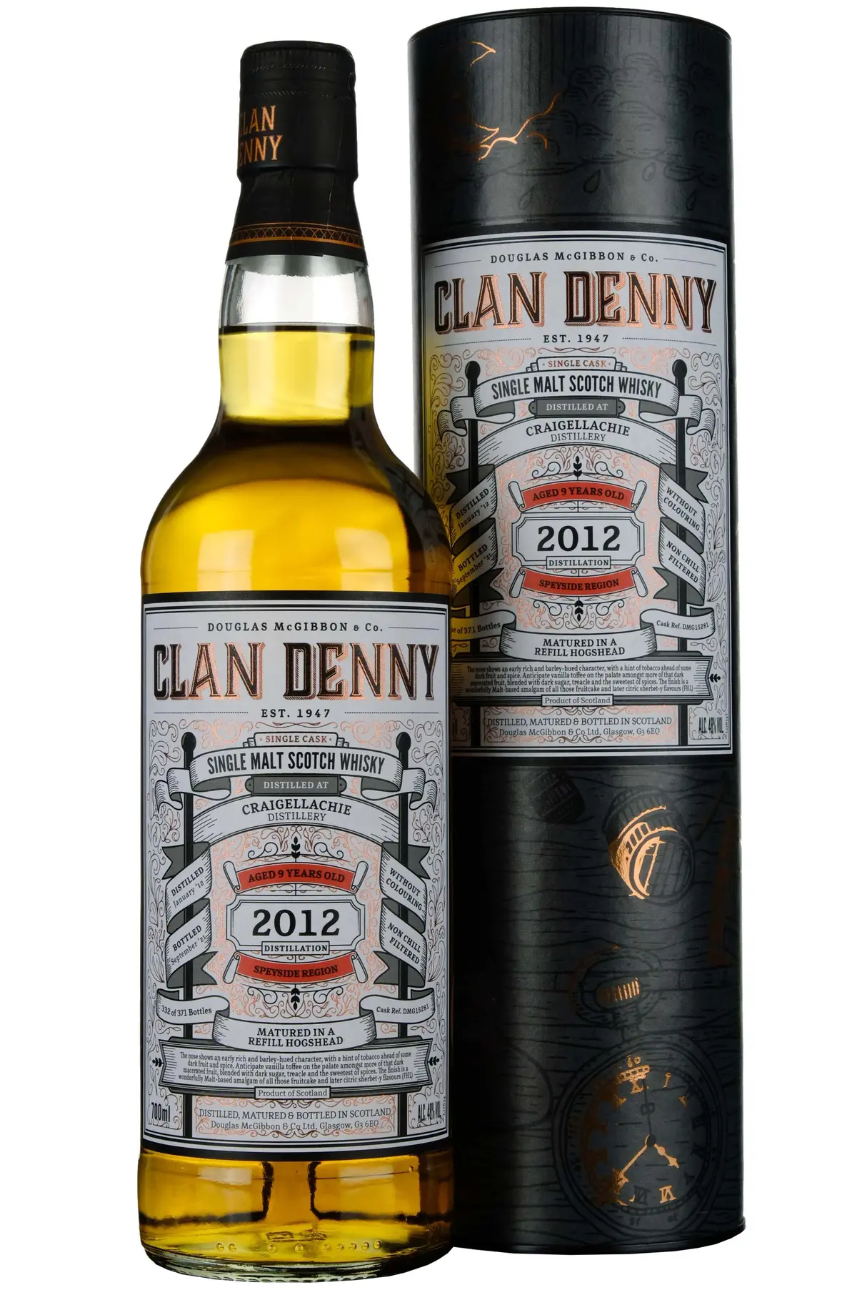 Craigellachie 2012-2021 | 9 Year Old Douglas Laing Clan Denny Single Cask Dmg15281 1