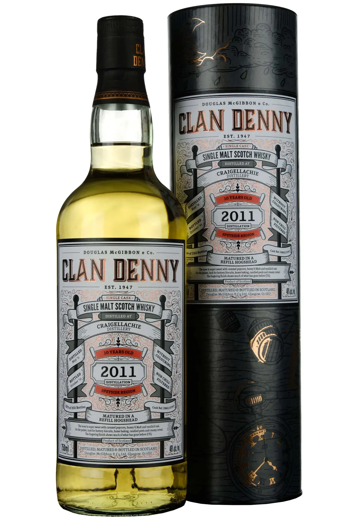 Craigellachie 2011-2021 | 10 Year Old Douglas Laing Clan Denny Single Cask Dmg15397 1