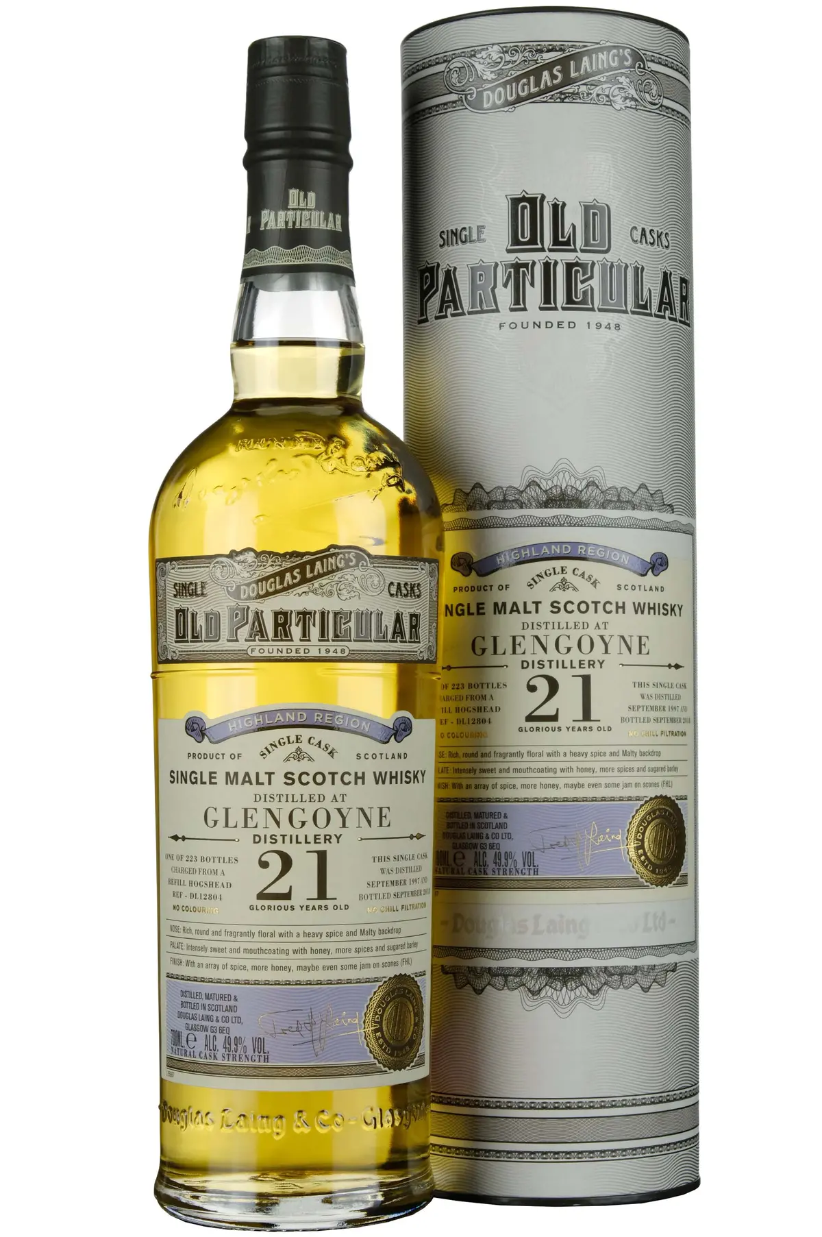 Glengoyne 1997-2018 | 21 Year Old Douglas Laing Old Particular Single Cask Dl12804 1