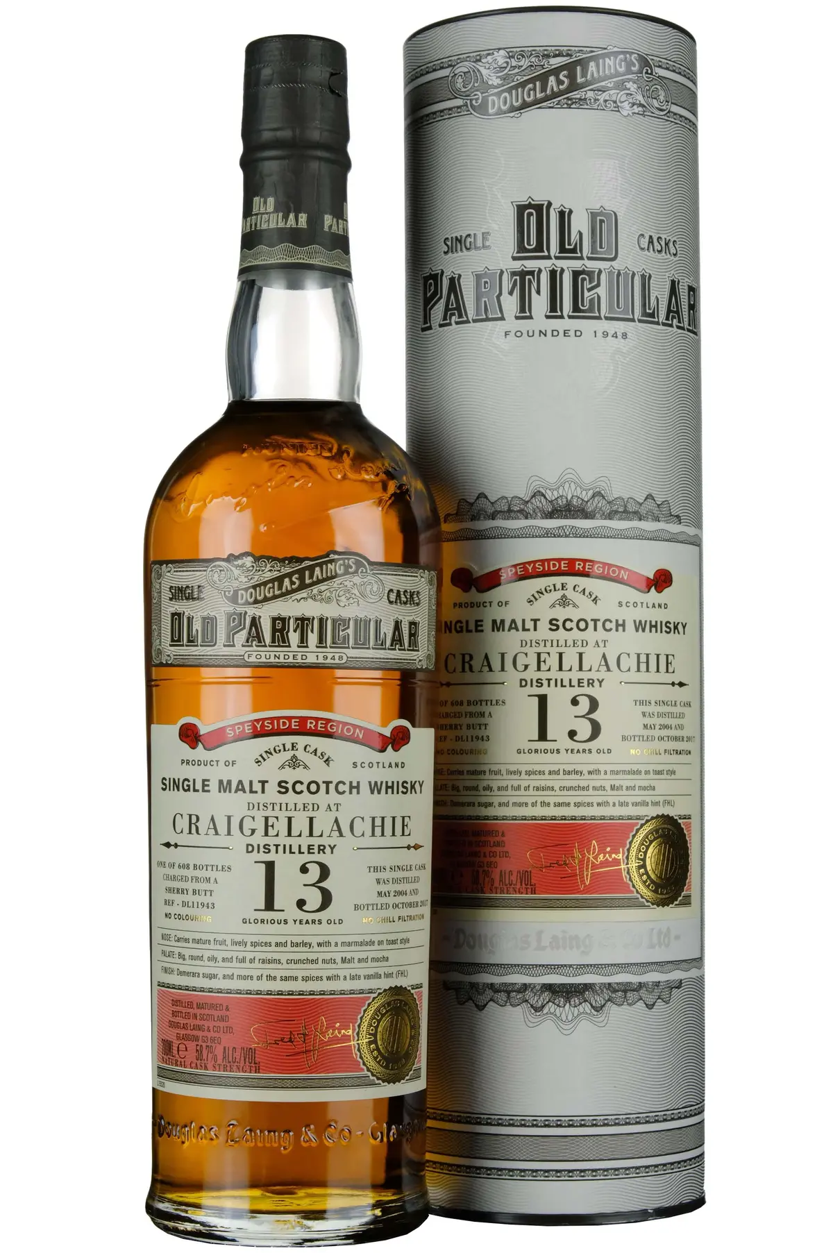 Craigellachie 2004-2017 | 13 Year Old Douglas Laing Old Particular Single Cask Dl11943 1