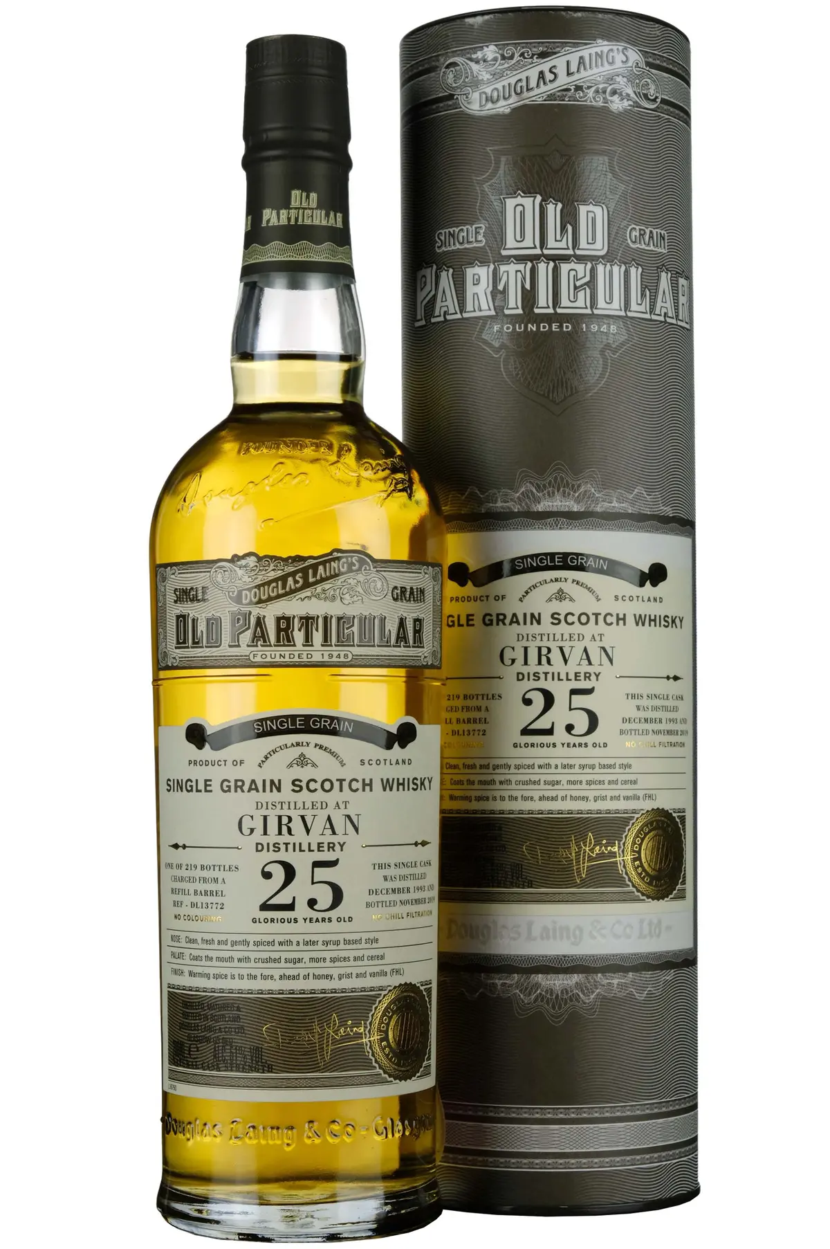 Girvan 1993-2019 | 25 Year Old Douglas Laing Old Particular Single Cask Dl13772 1