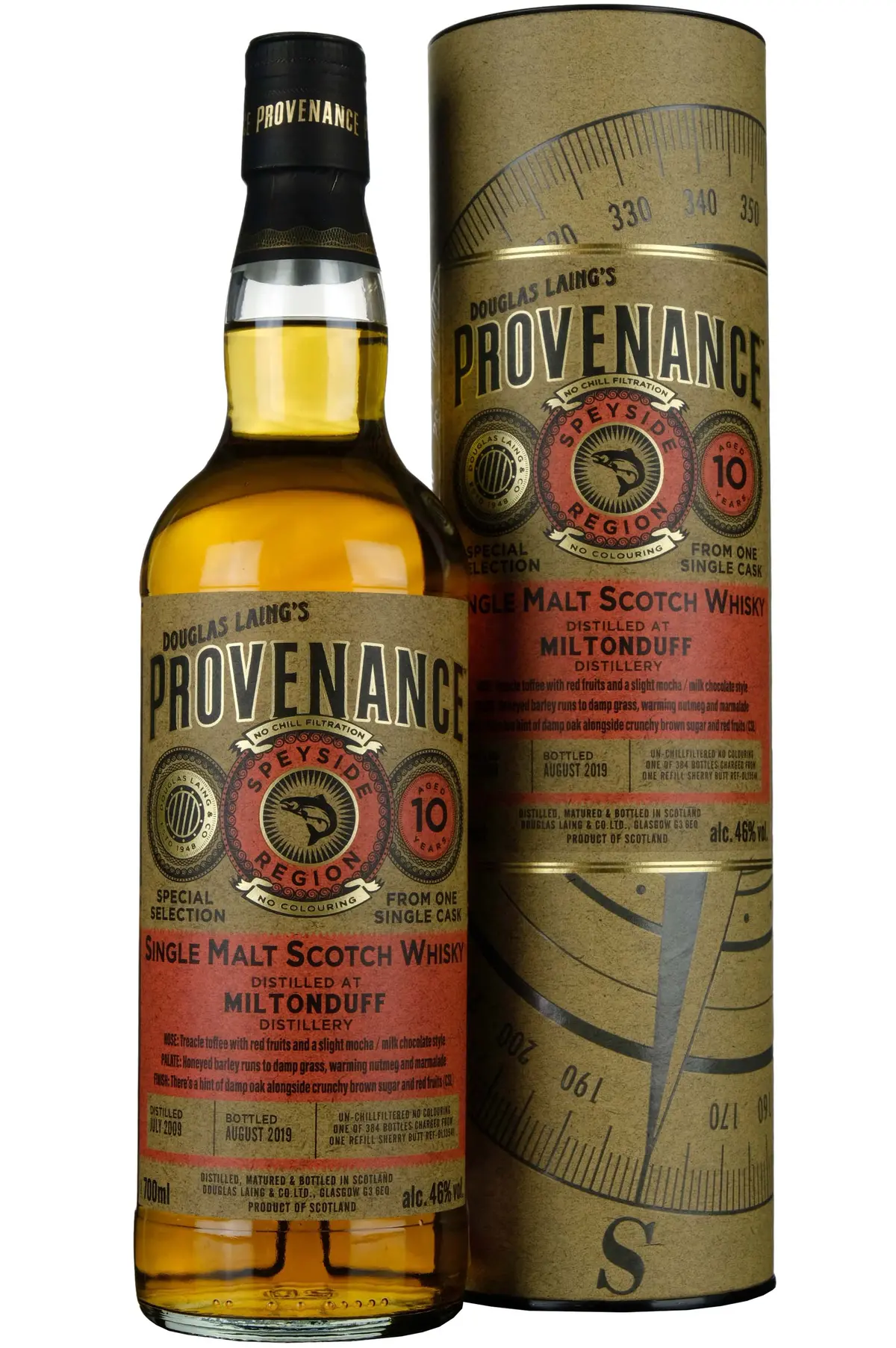Miltonduff 2009-2019 | 10 Year Old Douglas Laing Provenance Single Cask Dl13541 1