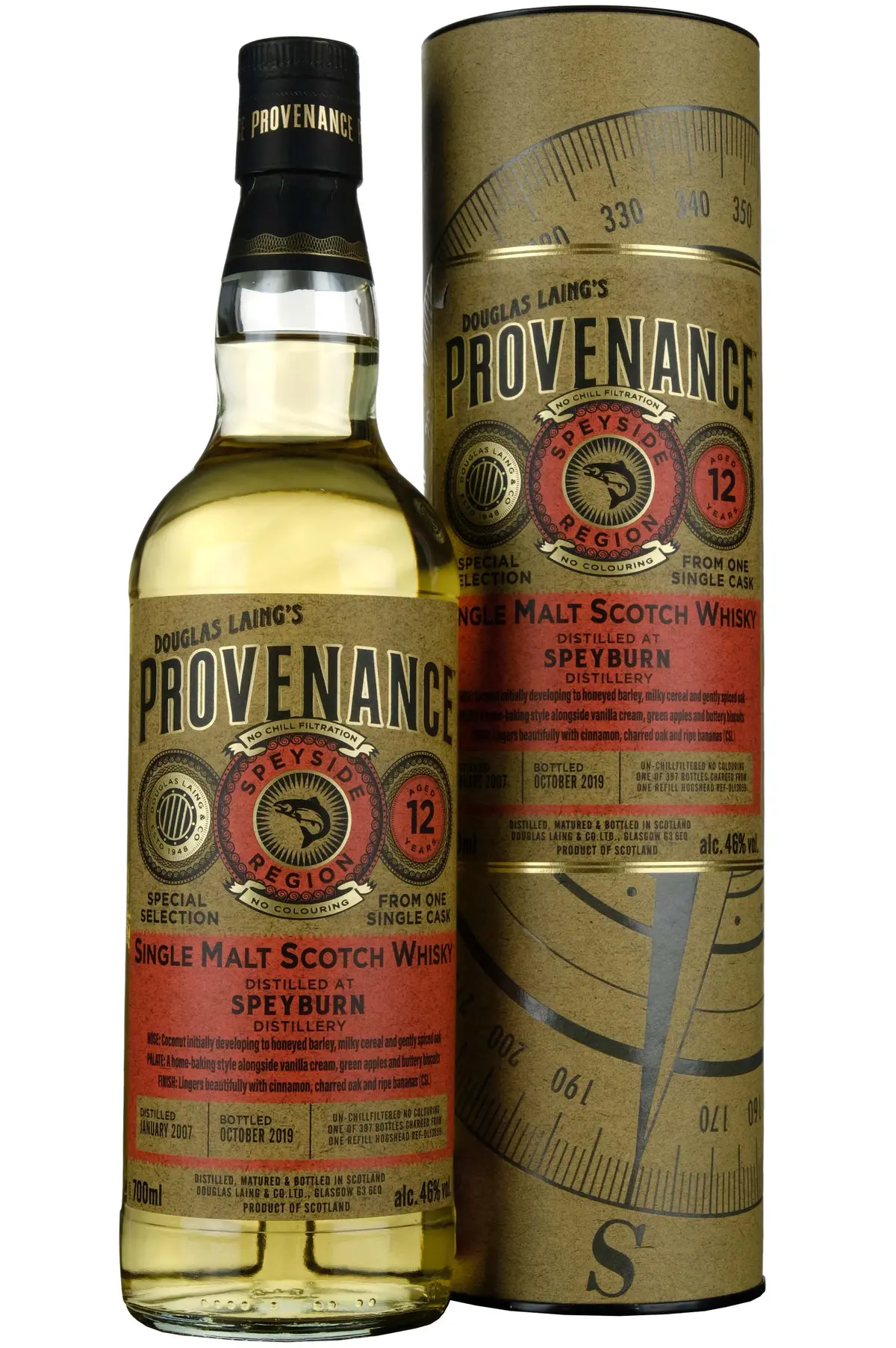 Speyburn 2007-2019 | 12 Year Old Douglas Laing Provenance Single Cask Dl13659 1