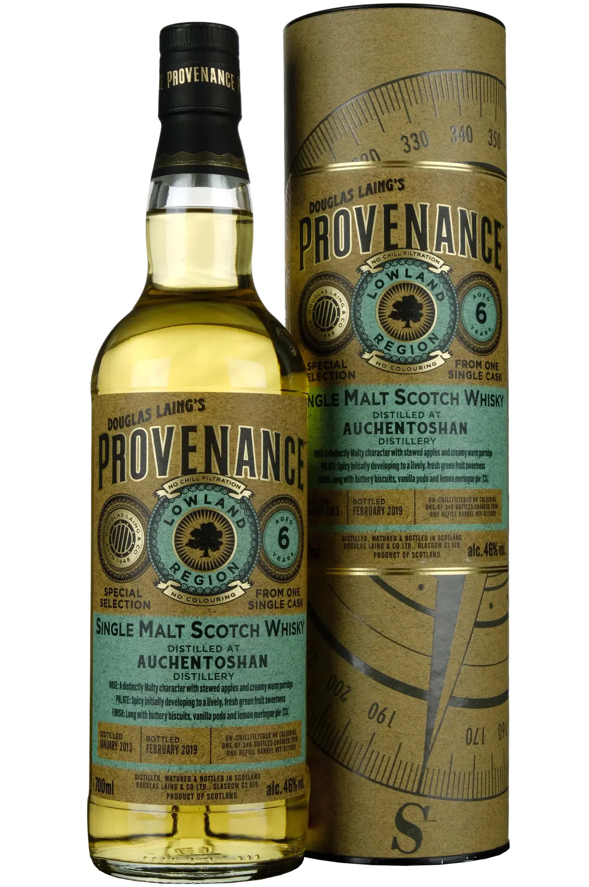 Auchentoshan 2013-2019 | 6 Year Old Douglas Laing Provenance Single Cask Dl13099 1