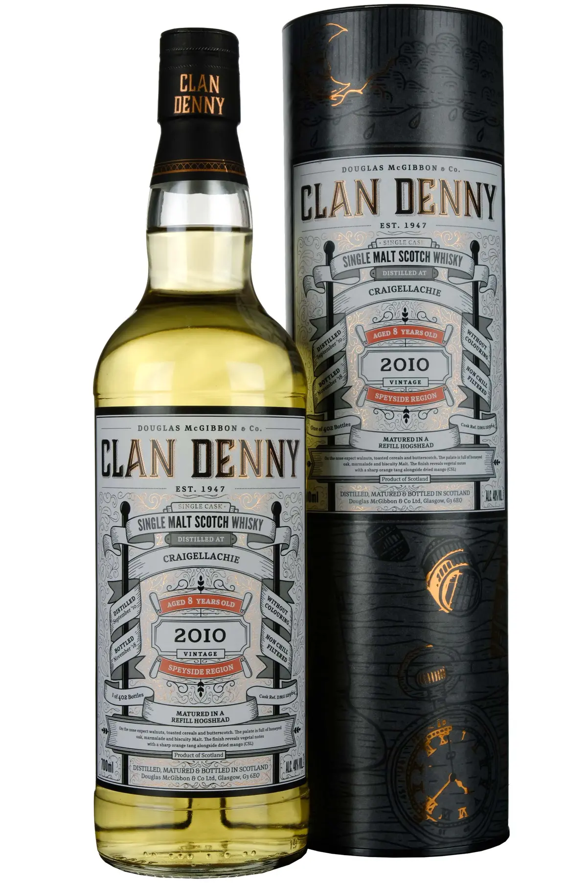 Craigellachie 2010-2018 | 8 Year Old Douglas Laing Clan Denny Single Cask Dmg12964 1