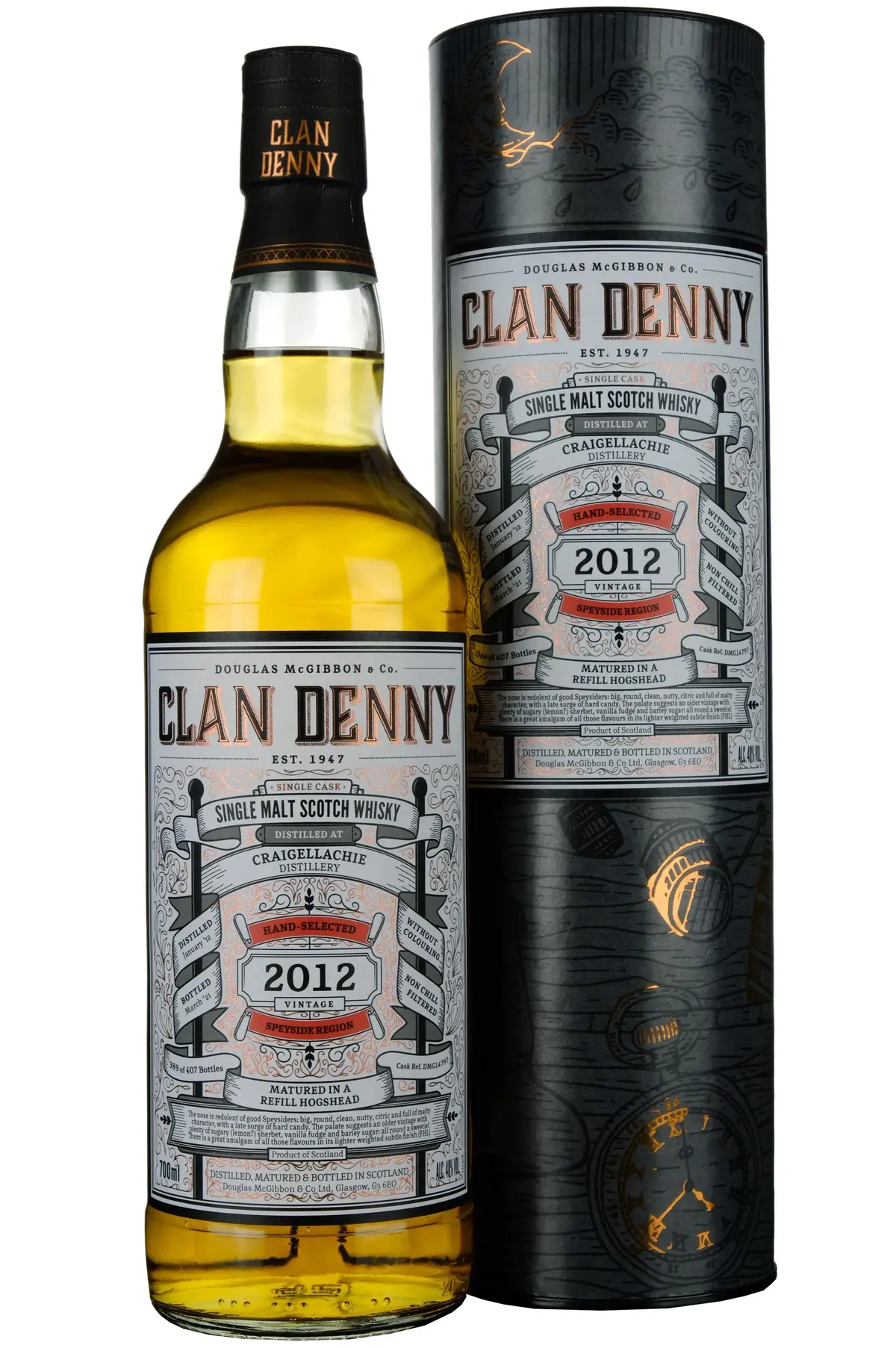 Craigellachie 2012-2021 | 9 Year Old Douglas Laing Clan Denny Single Cask Dmg14797 1