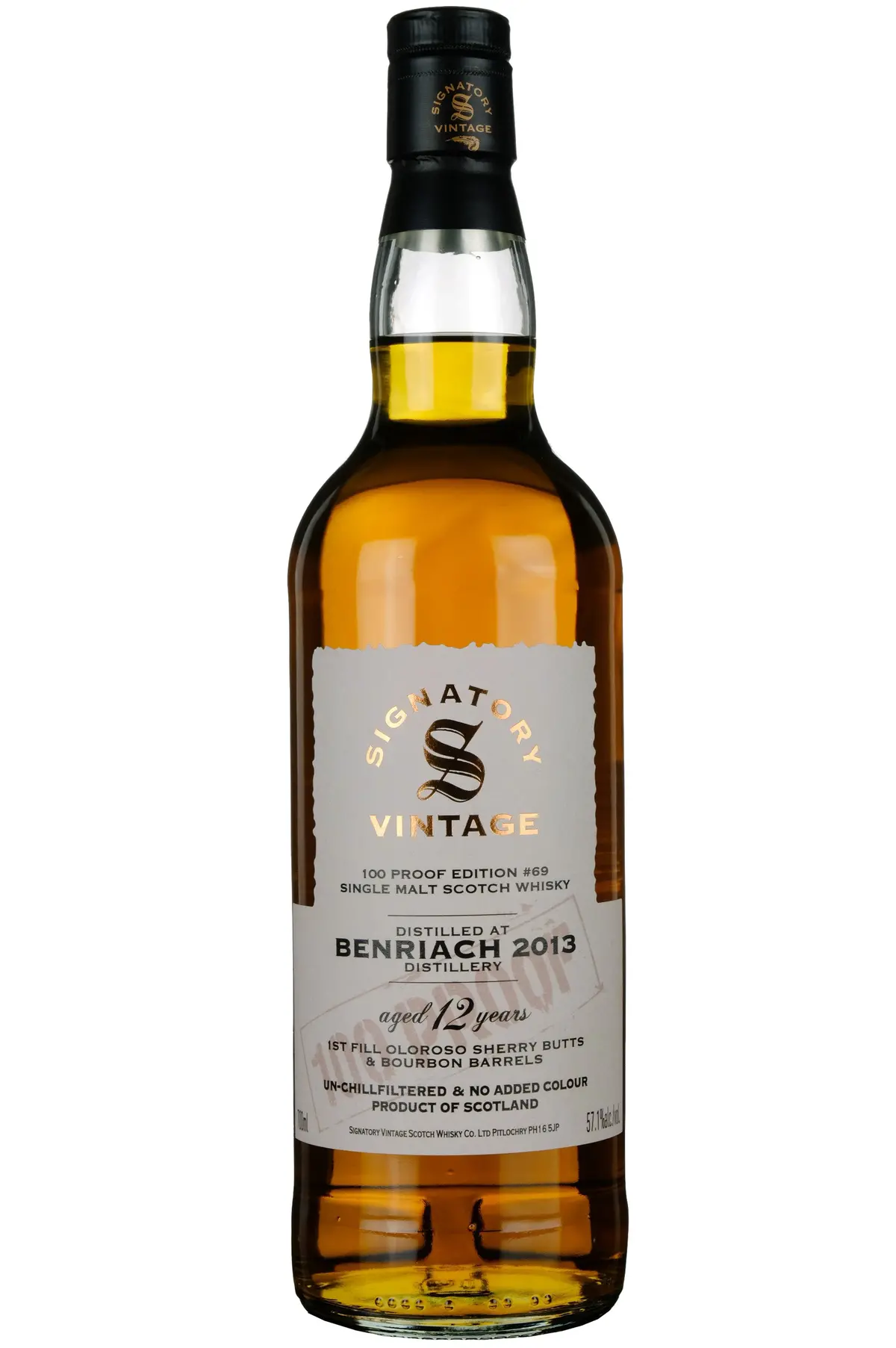 Benriach 2013-2025 | 12 Year Old Signatory Vintage 100 Proof Edition 69 1
