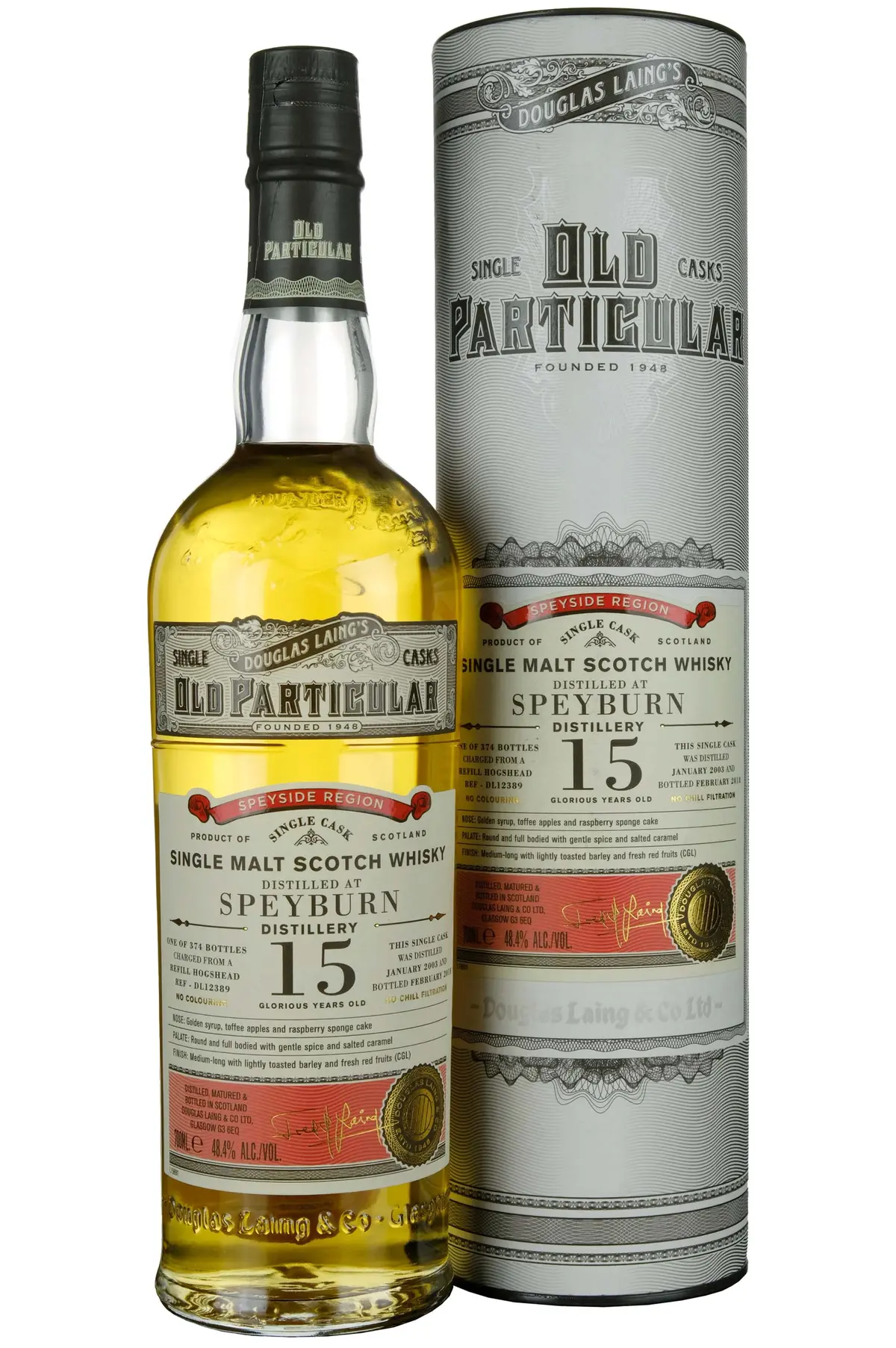Speyburn 2003-2018 | 15 Year Old Douglas Laing Old Particular Single Cask Dl12389 1