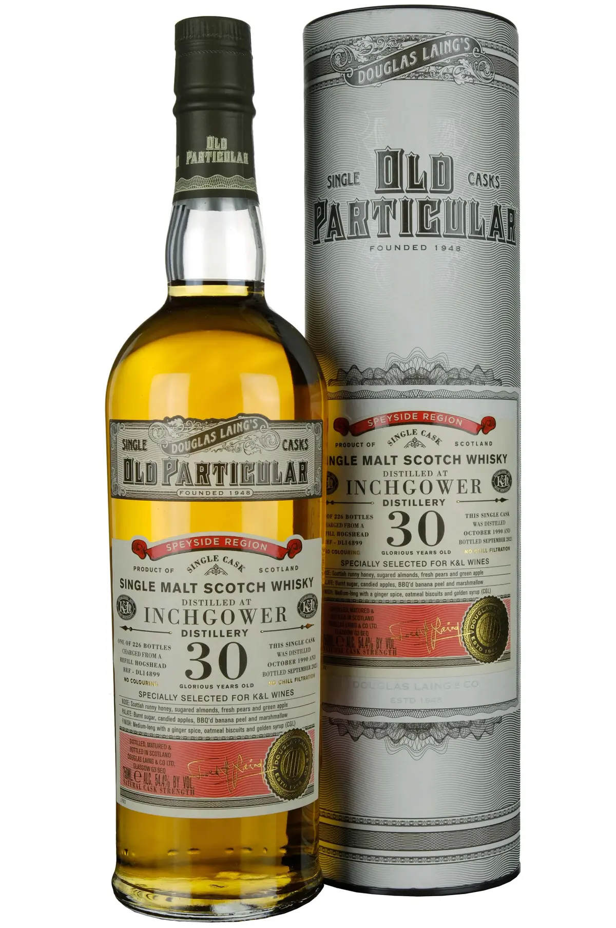 Inchgower 1990-2021 | 30 Year Old Douglas Laing Old Particular Single Cask Dl14899 1