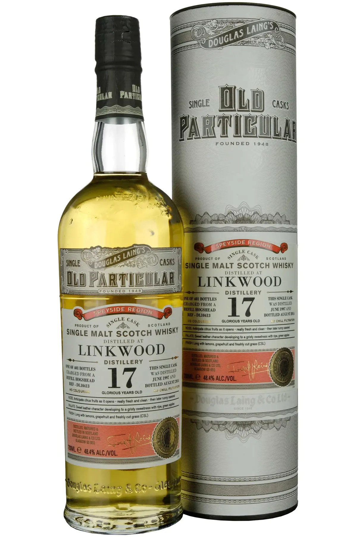 Linkwood 1997-2014 | 17 Year Old Douglas Laing Old Particular Single Cask Dl10413 1