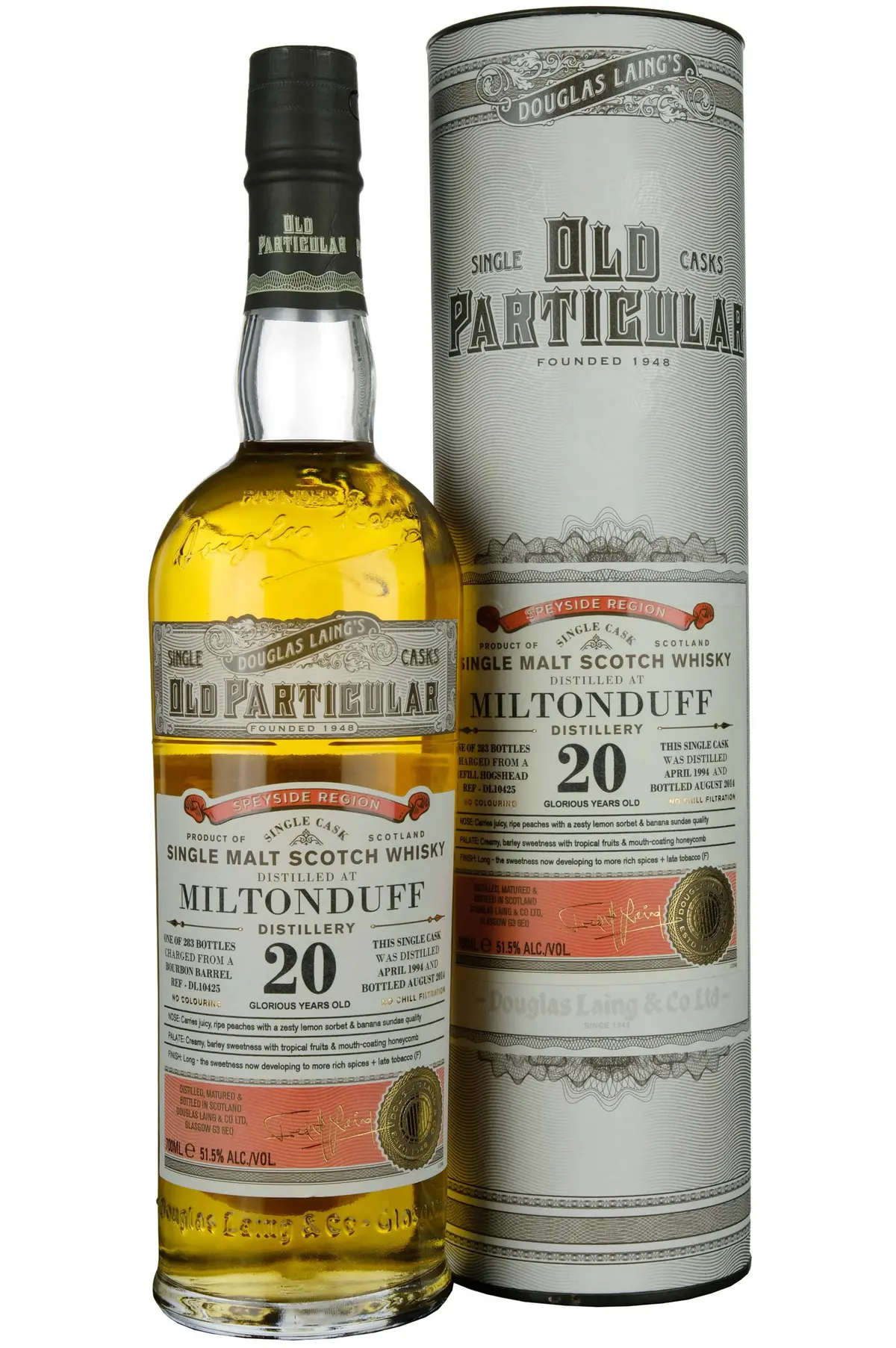 Miltonduff 1994-2014 | 20 Year Old Douglas Laing Old Particular Single Cask Dl10425 1