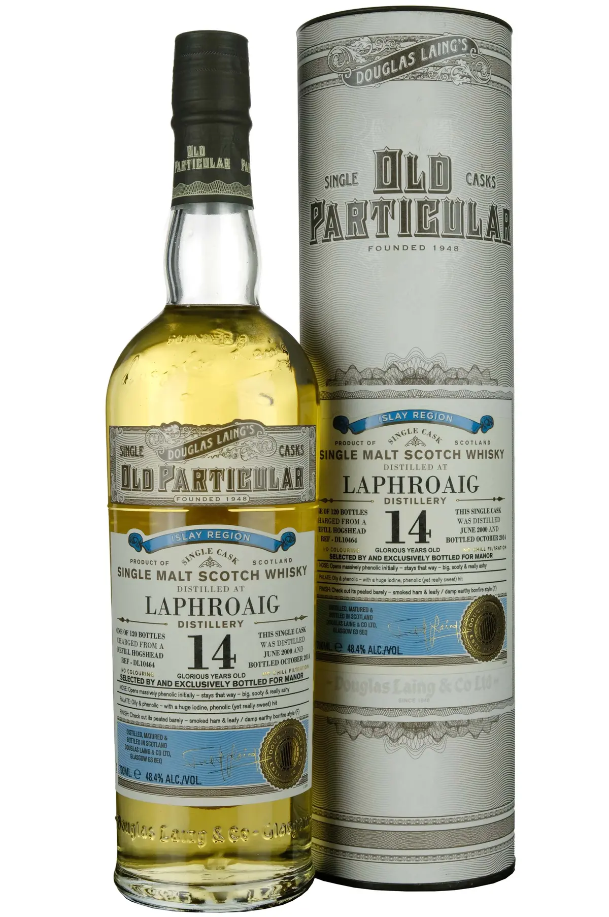 Laphroaig 2000-2014 | 14 Year Old Douglas Laing Old Particular Single Cask Dl10464 1