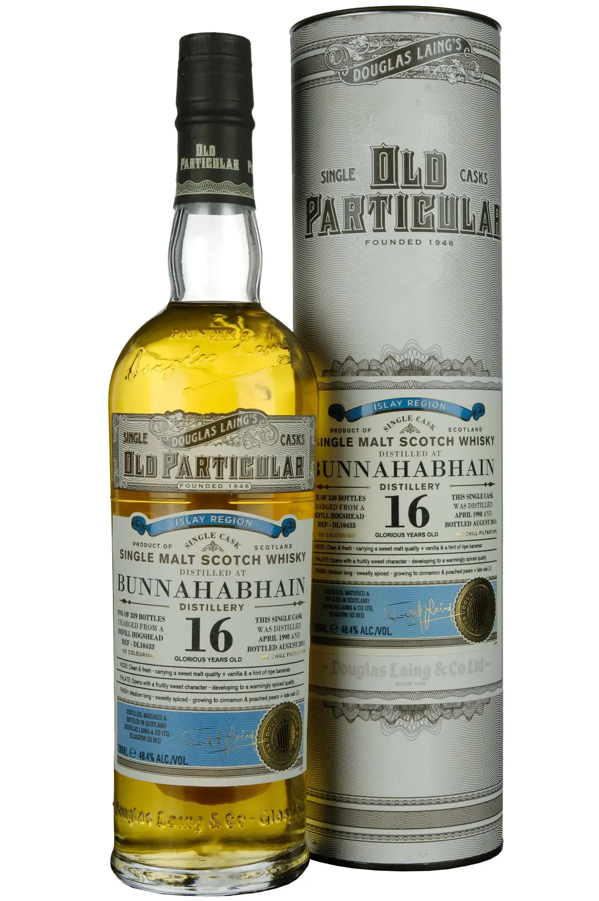 Bunnahabhain 1998-2014 | 16 Year Old Douglas Laing Old Particular Single Cask Dl10433 1