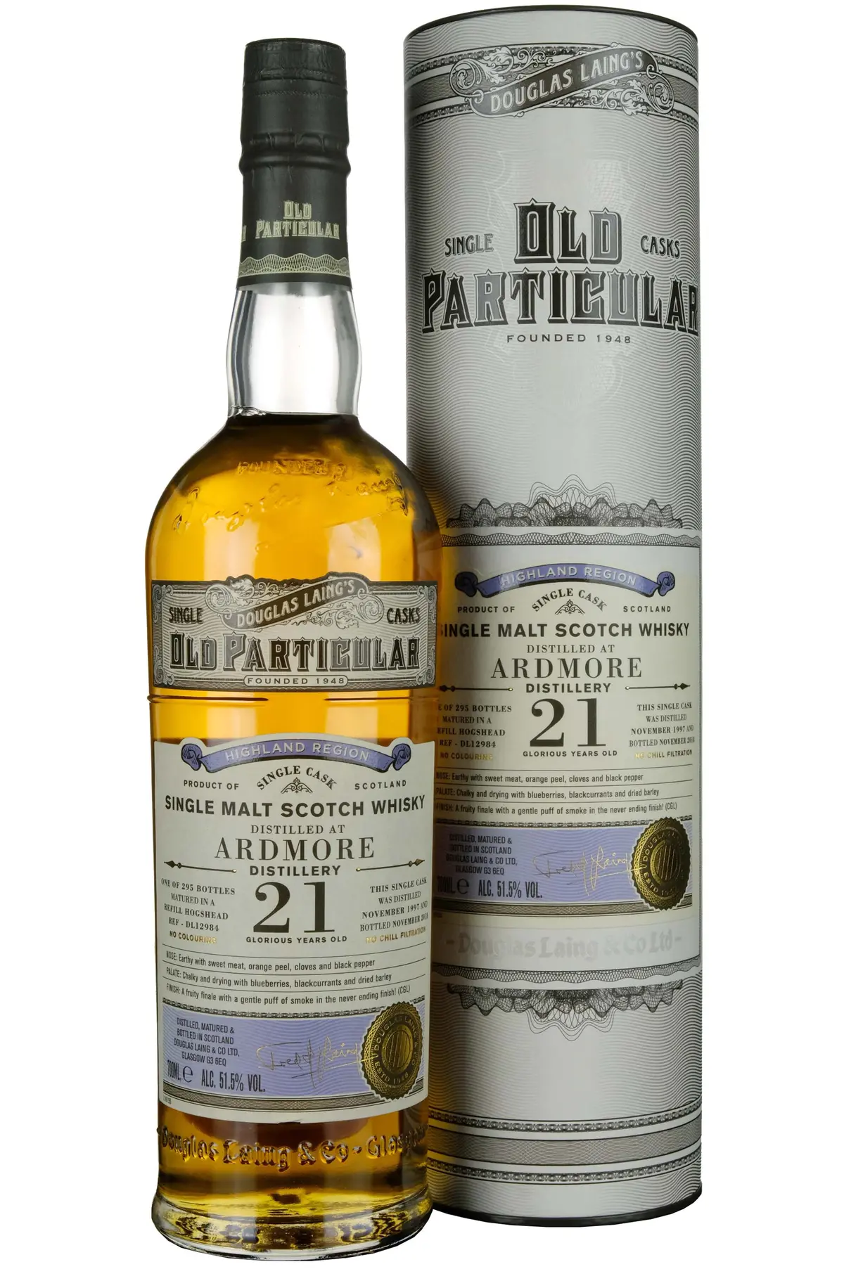 Ardmore 1997-2018 | 21 Year Old Douglas Laing Old Particular Single Cask Dl12984 1