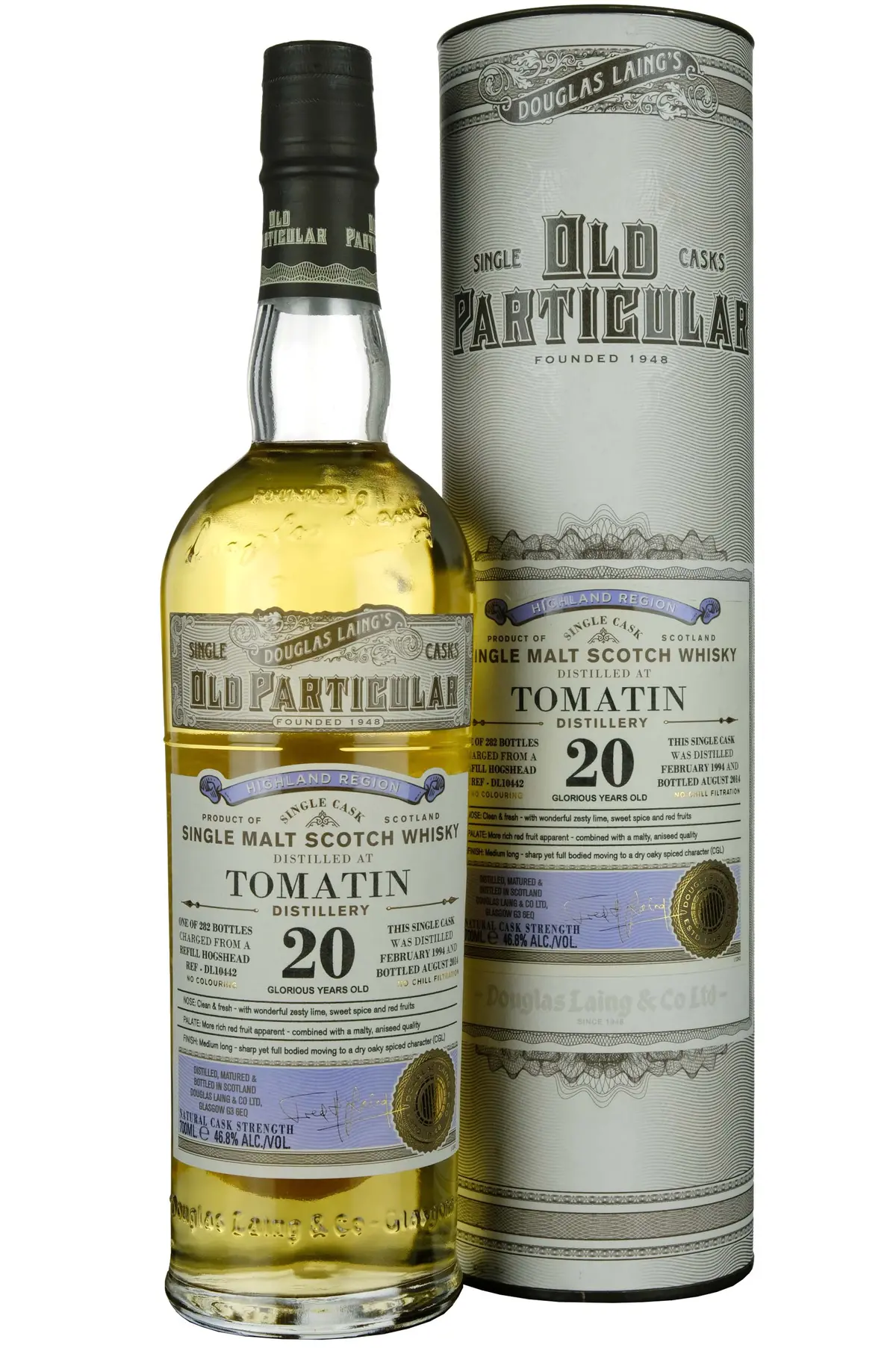 Tomatin 1994-2014 | 20 Year Old Douglas Laing Old Particular Single Cask Dl10442 1