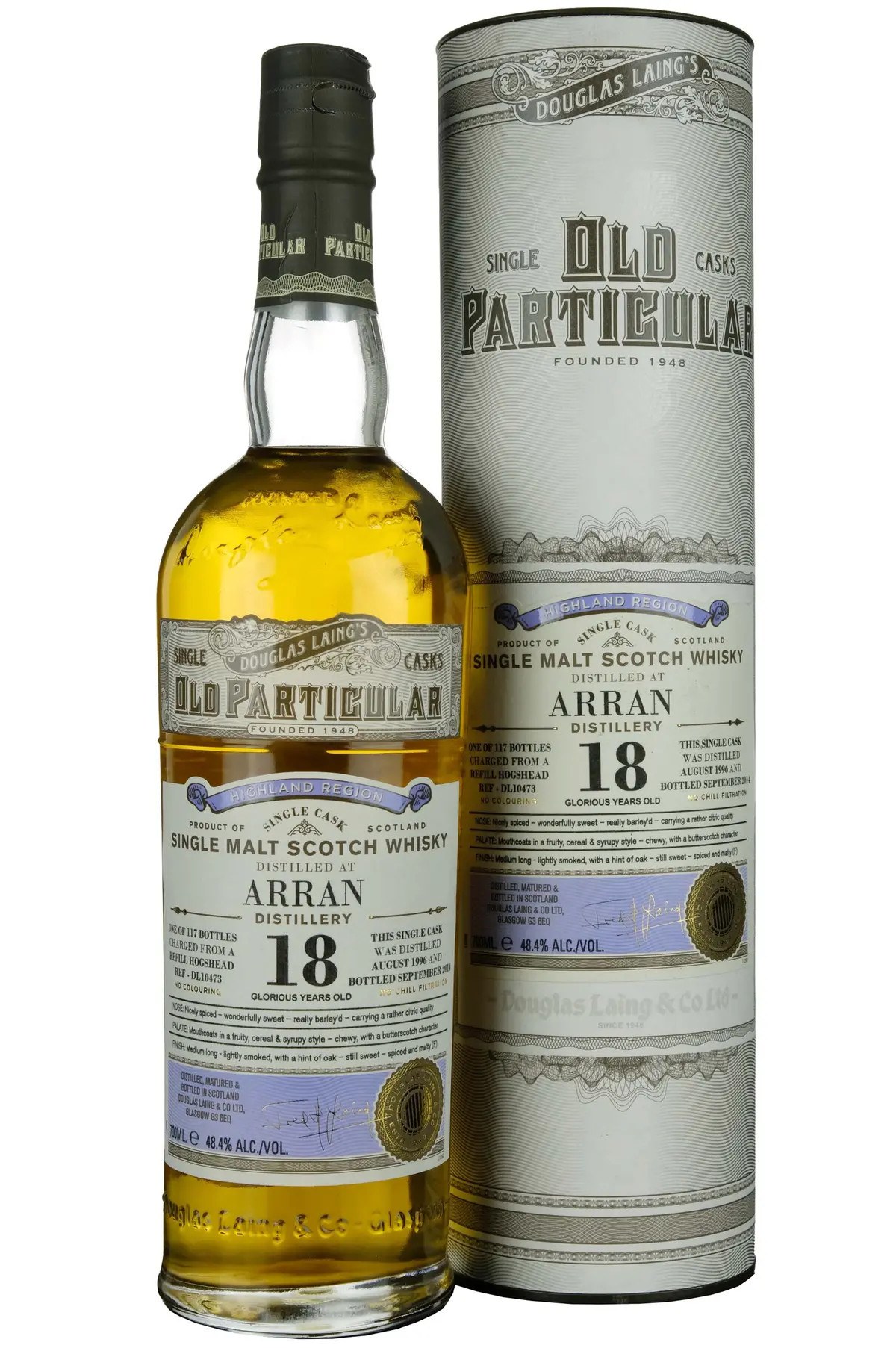 Arran 1996-2014 | 18 Year Old Douglas Laing Old Particular Single Cask Dl10473 1
