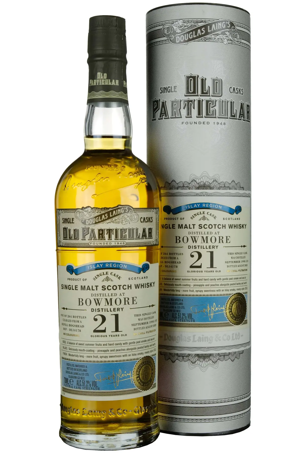 Bowmore 1998-2020 | 21 Year Old Douglas Laing Old Particular Single Cask Dl14178 1