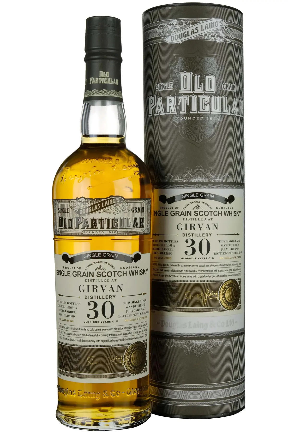 Girvan 1988-2018 | 30 Year Old Douglas Laing Old Particular Single Cask Dl12800 1
