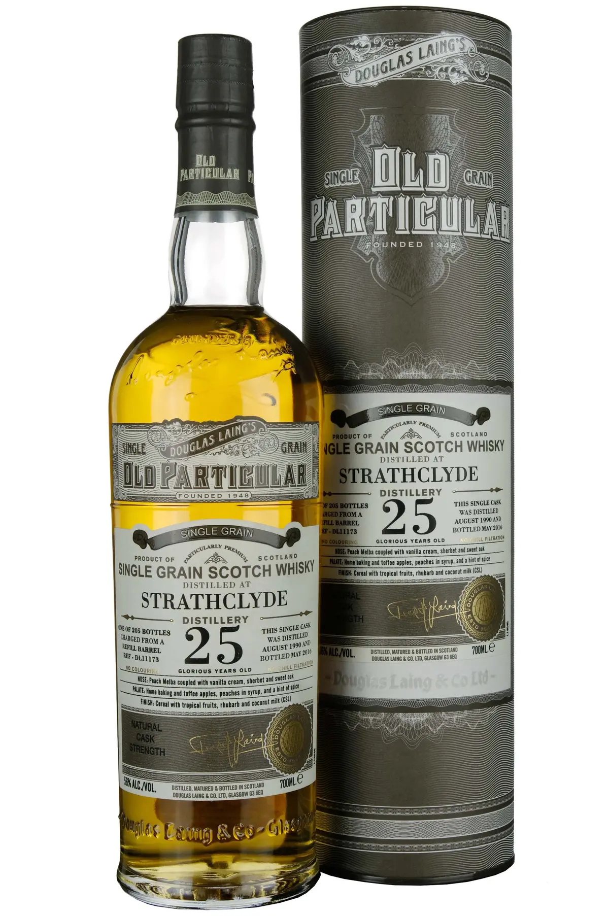 Strathclyde 1990-2016 | 25 Year Old Douglas Laing Old Particular Single Cask Dl11173 1