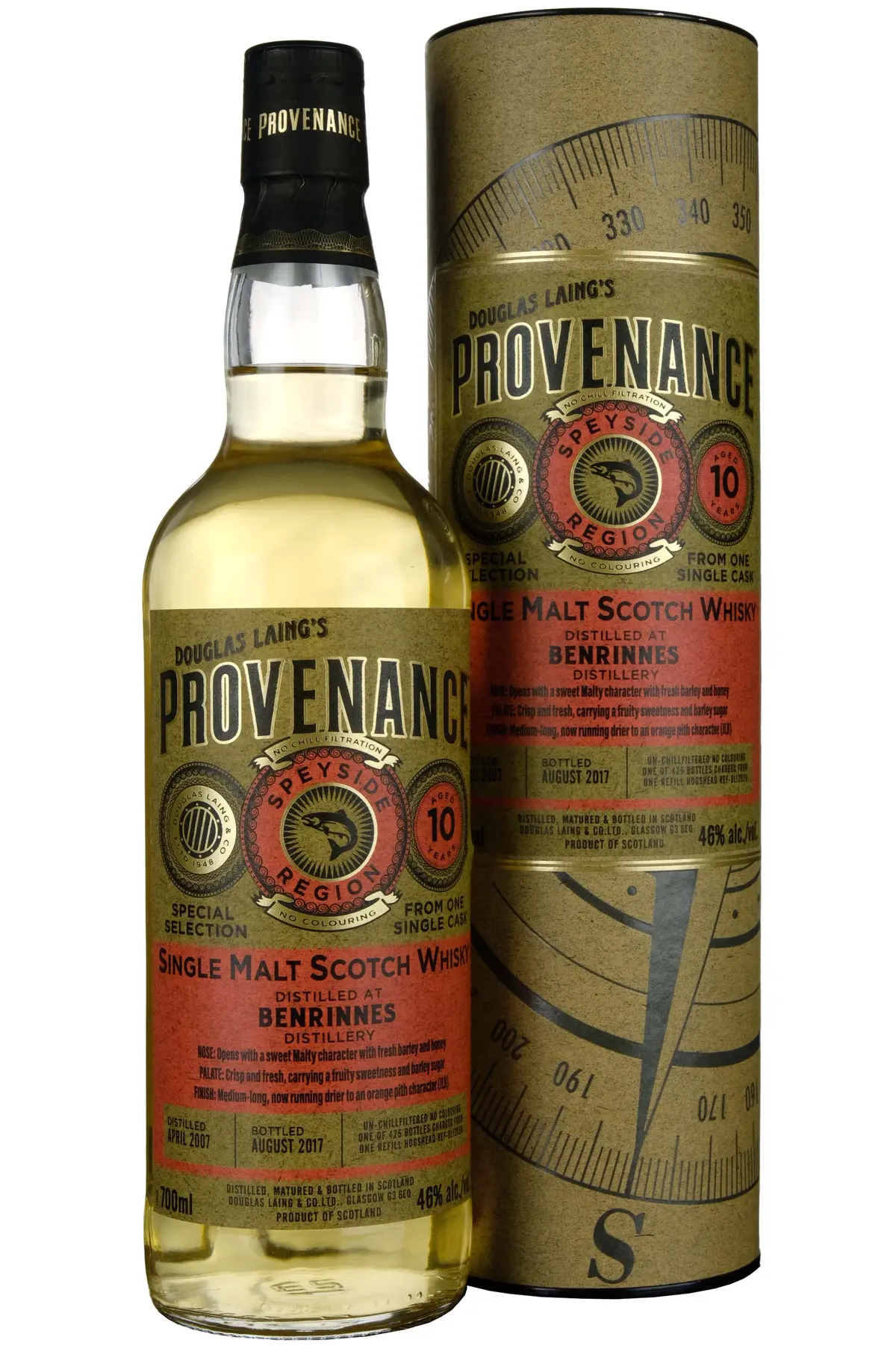 Benrinnes 2007-2017 | 10 Year Old Douglas Laing Provenance Single Cask Dl12020 1