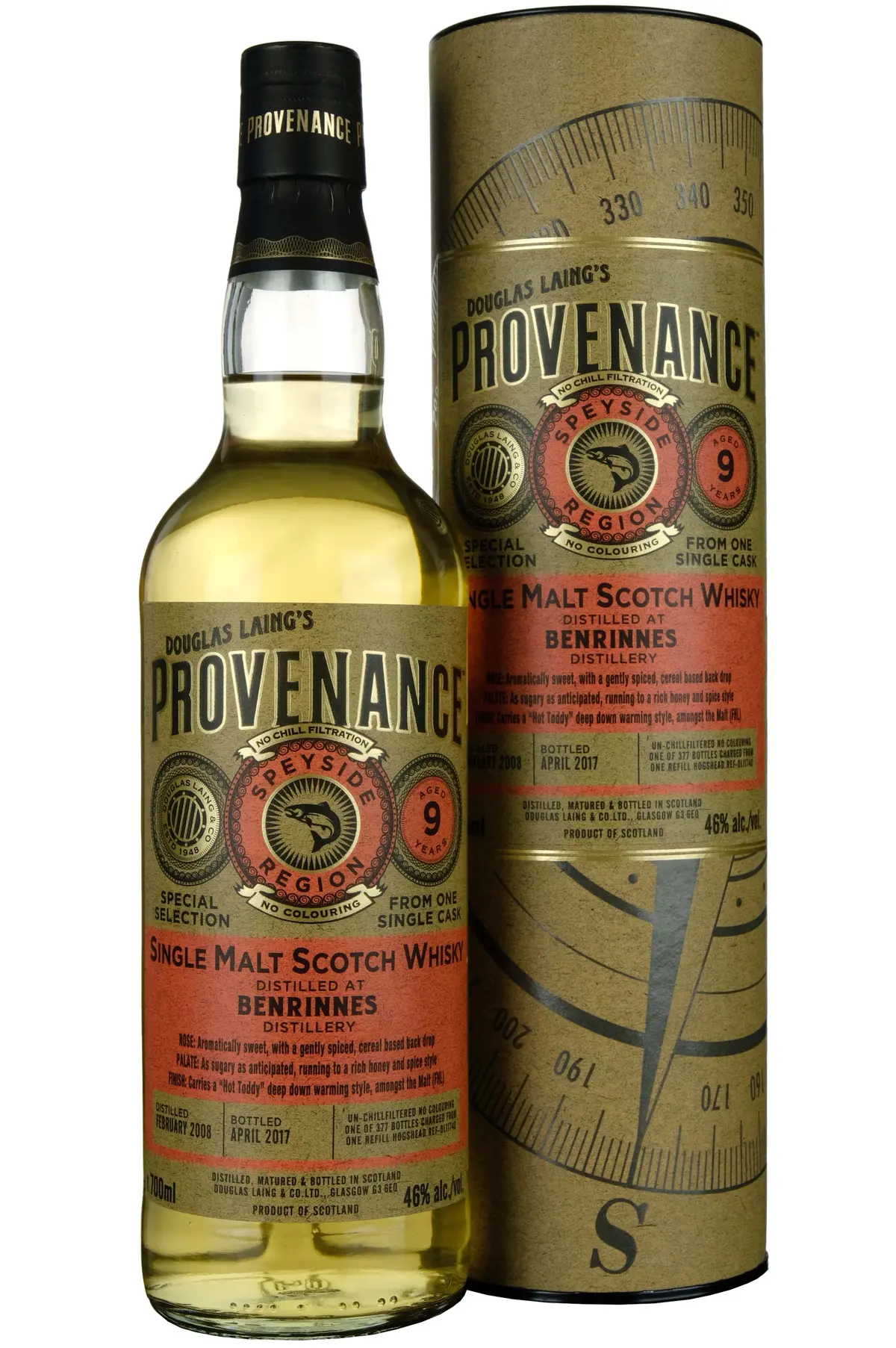 Benrinnes 2008-2017 | 9 Year Old Douglas Laing Provenance Single Cask Dl11740 1